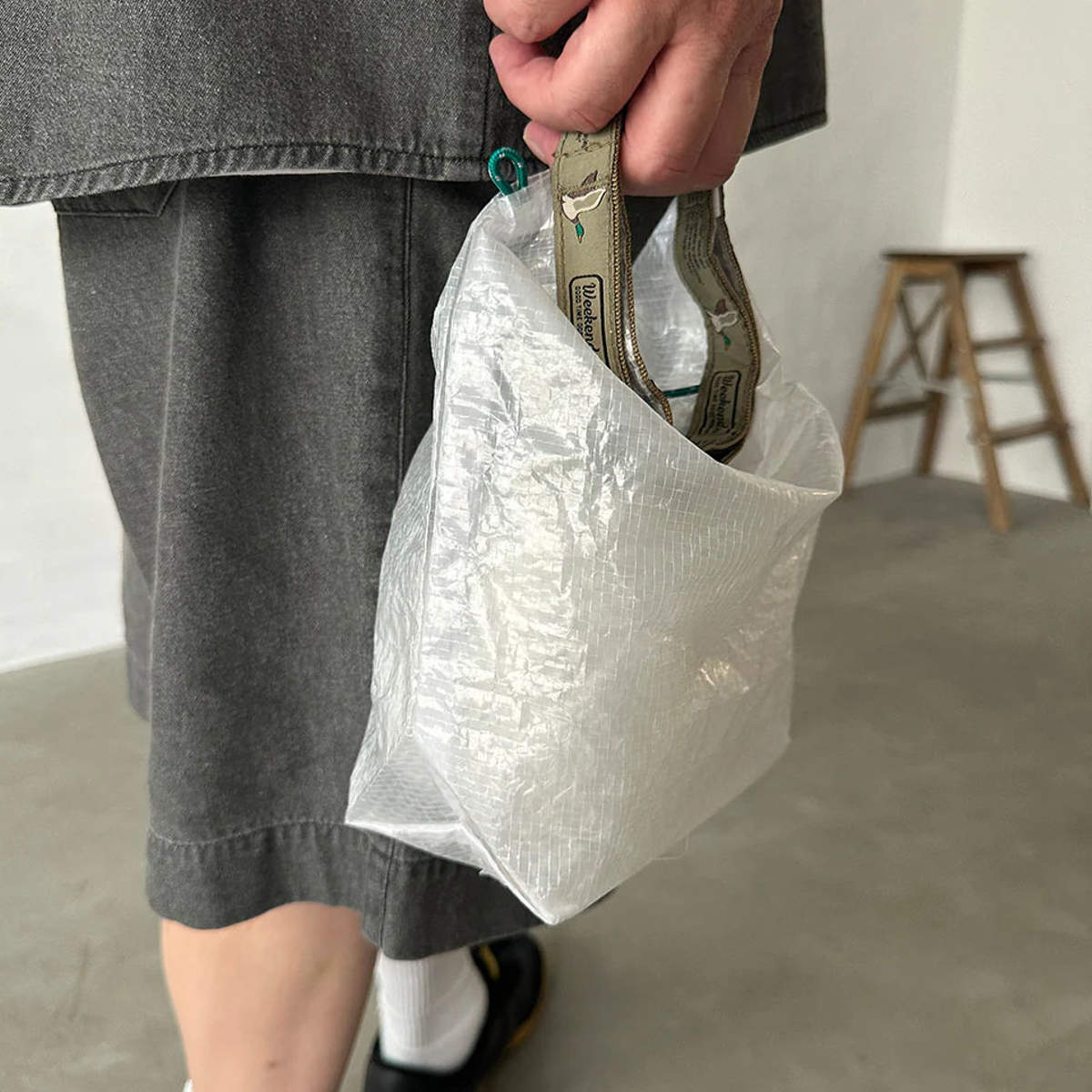 HEMING'S（ヘミングス） かばん ポーチ 透ける PE ROLLTOP PATTERN XS