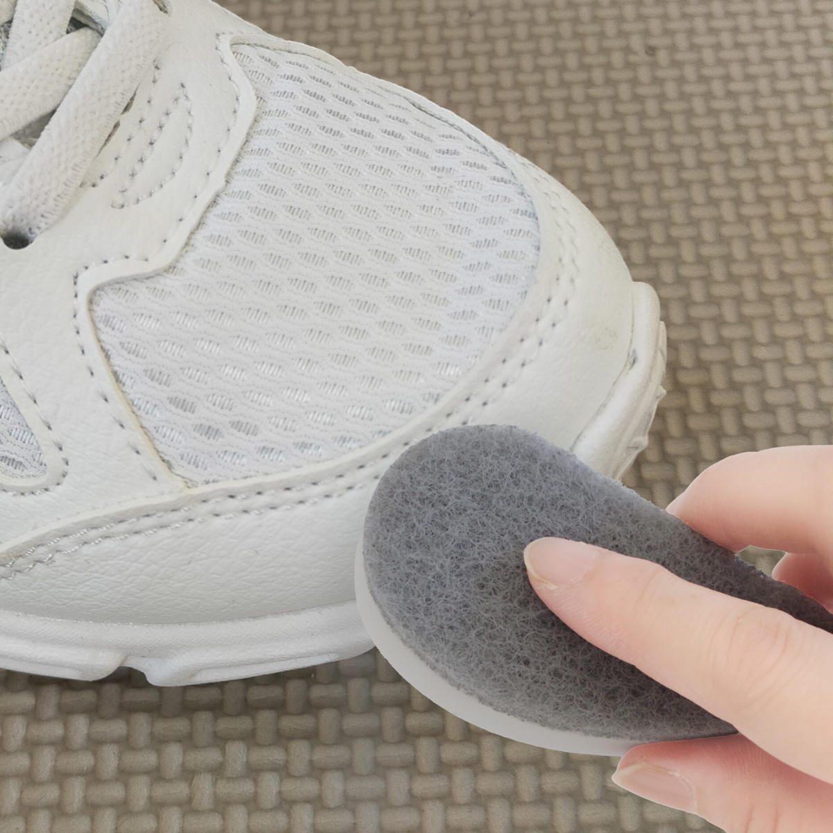 靴掃除 スポンジ スニーカー クリーナー （ 靴 手入れ スニーカークリーナー 磨く メラミンスポンジ ）