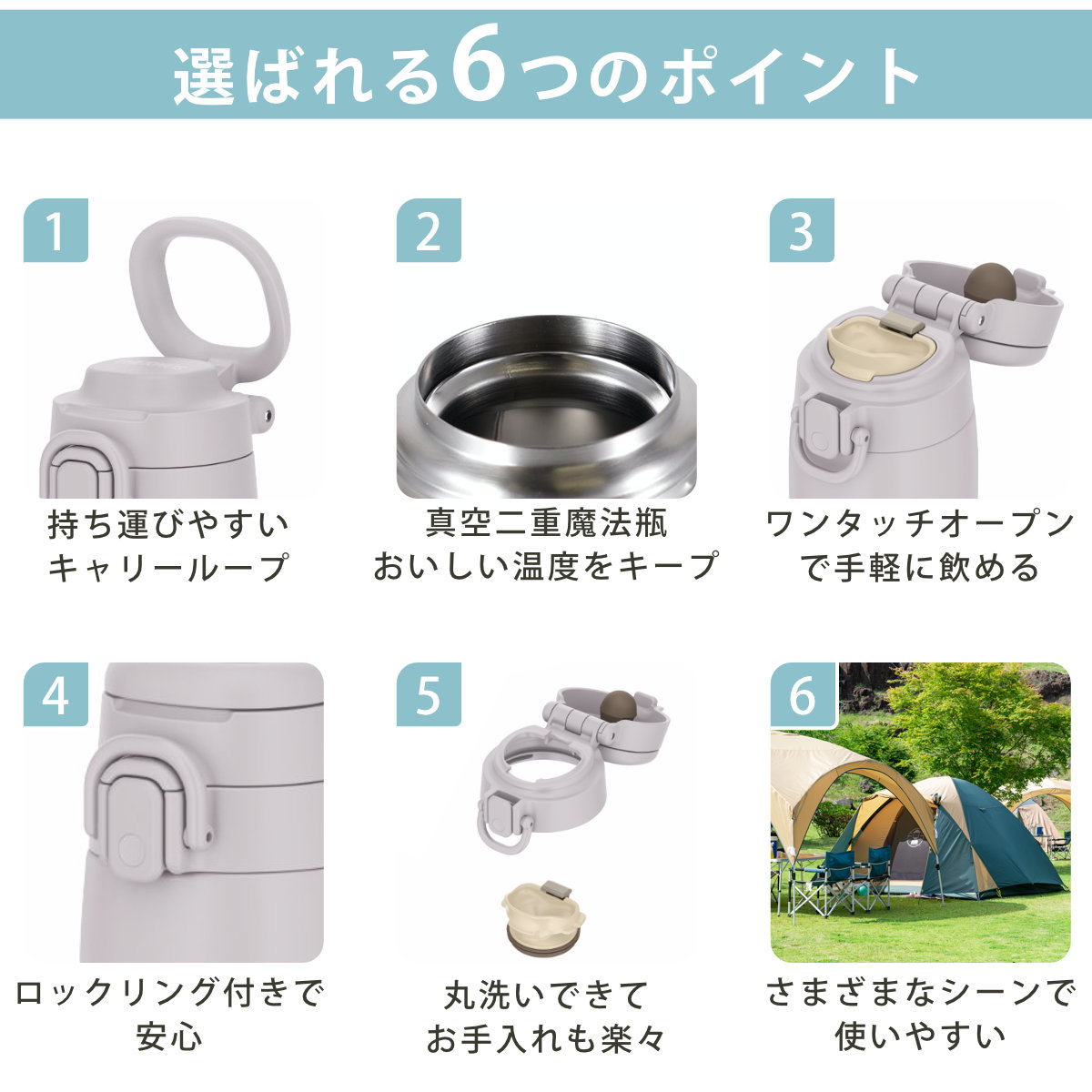 サーモス 水筒 550ml 真空断熱ケータイマ...の詳細画像4