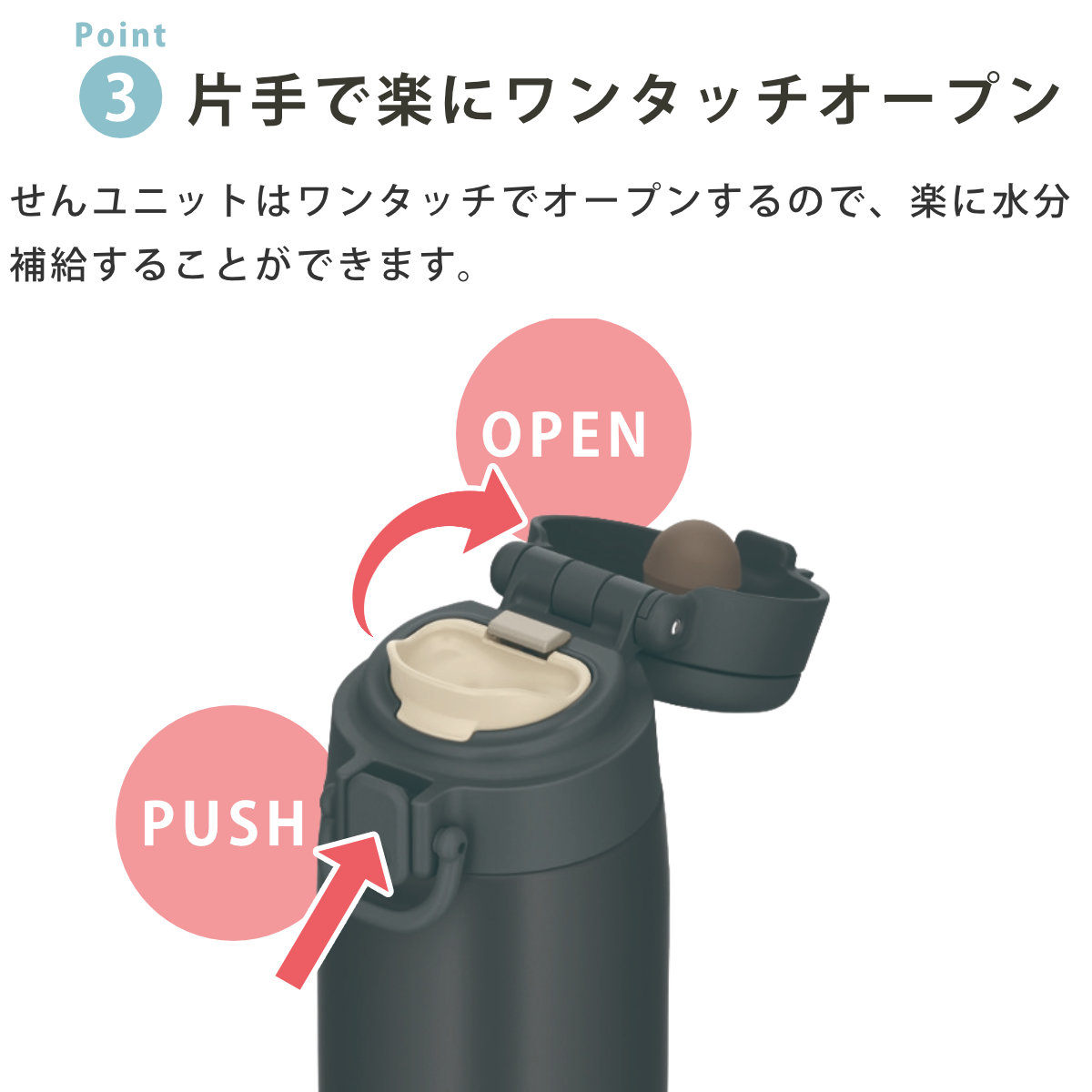 THERMOS（サーモス） 水筒 550ml 真空断熱ケータイマグ JOS-551