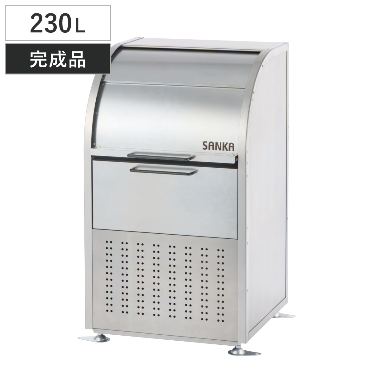 業務用ゴミ箱 230L ダストコ 600 （ 法人限定 屋外用 ゴミ箱 スライド蓋 ゴミ 5袋分 収集ボックス 屋外ストッカー 収納庫 ゴミ置き場 ゴミ捨て ）