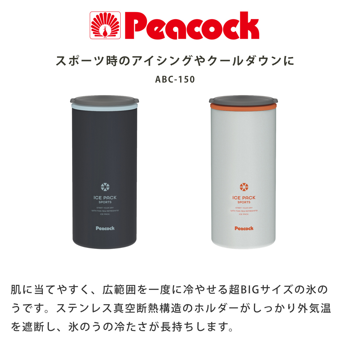 ネッククーラー アイスパック ピーコック 布氷...の詳細画像1