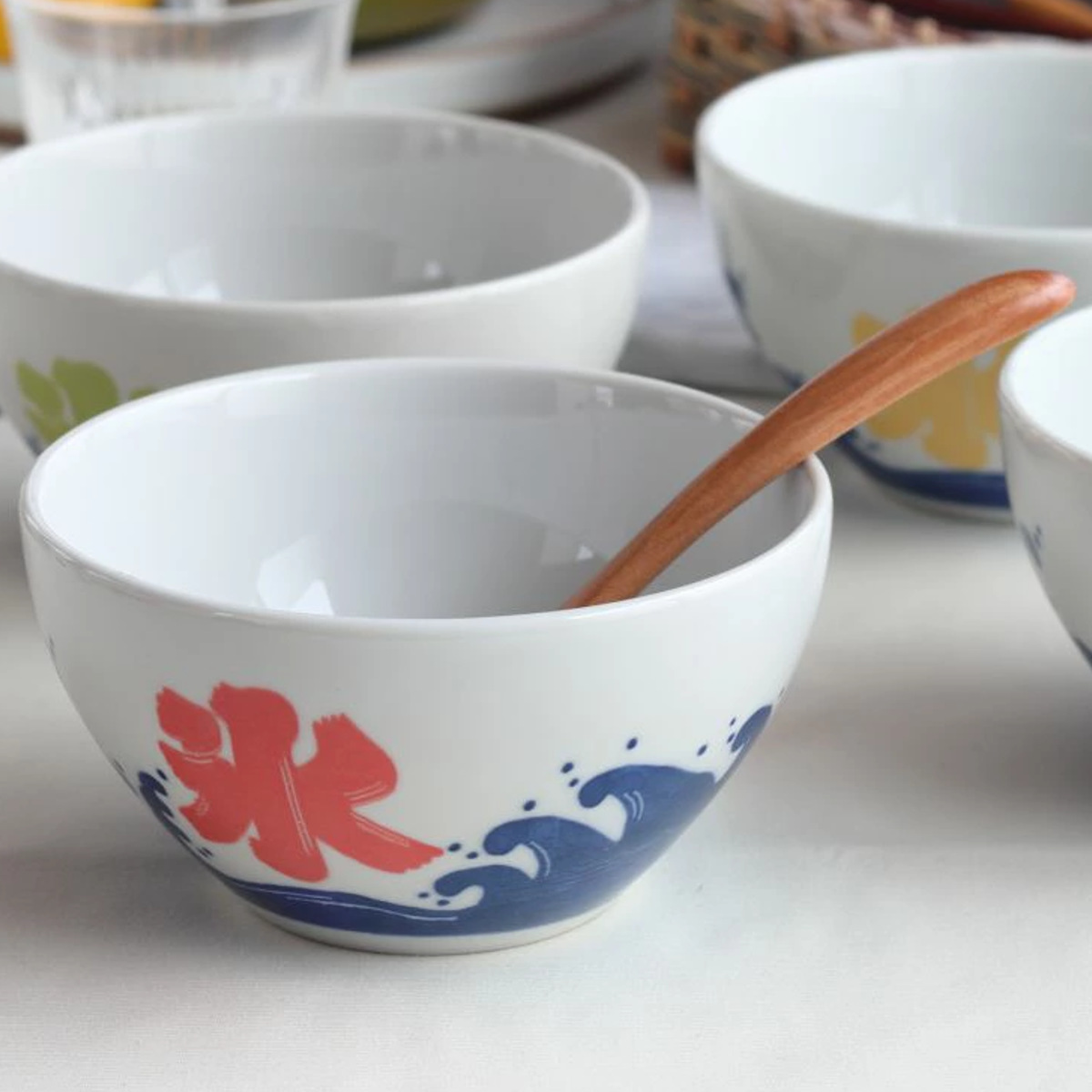 ボウル 夏のかき氷ボウル 13cm （ 陶磁器 美濃焼 食洗機対応 電子