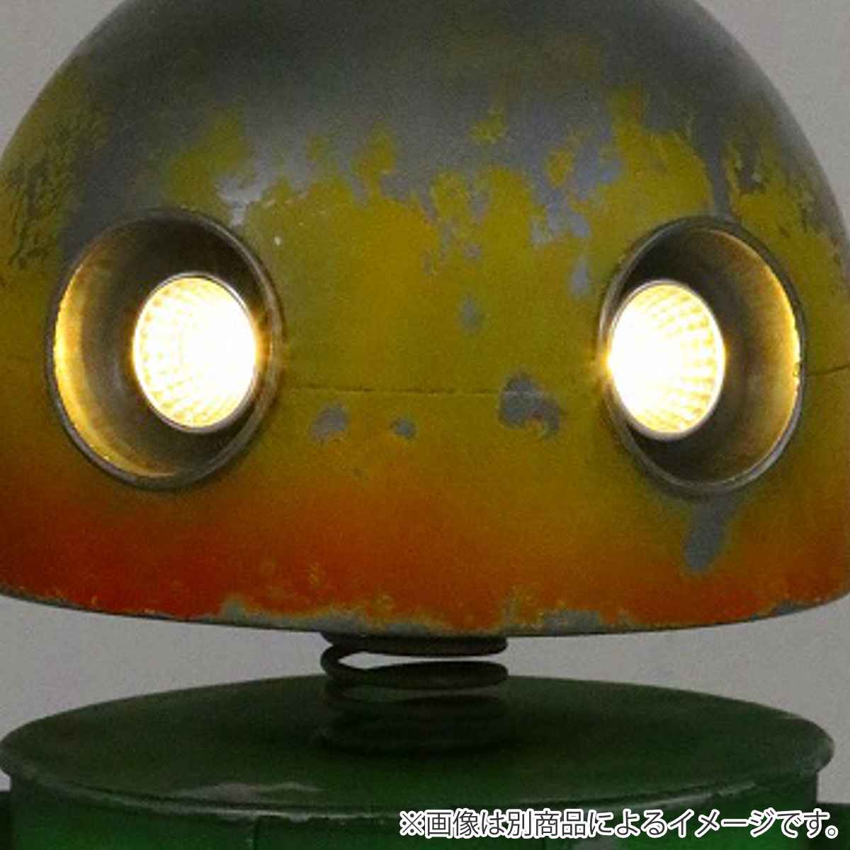 ガーデンオーナメント ロボット ソーラーライト付 オレンジ ( 置物 オブジェ ガーデン オーナメント 光る 自動点灯 ) 関連画像5