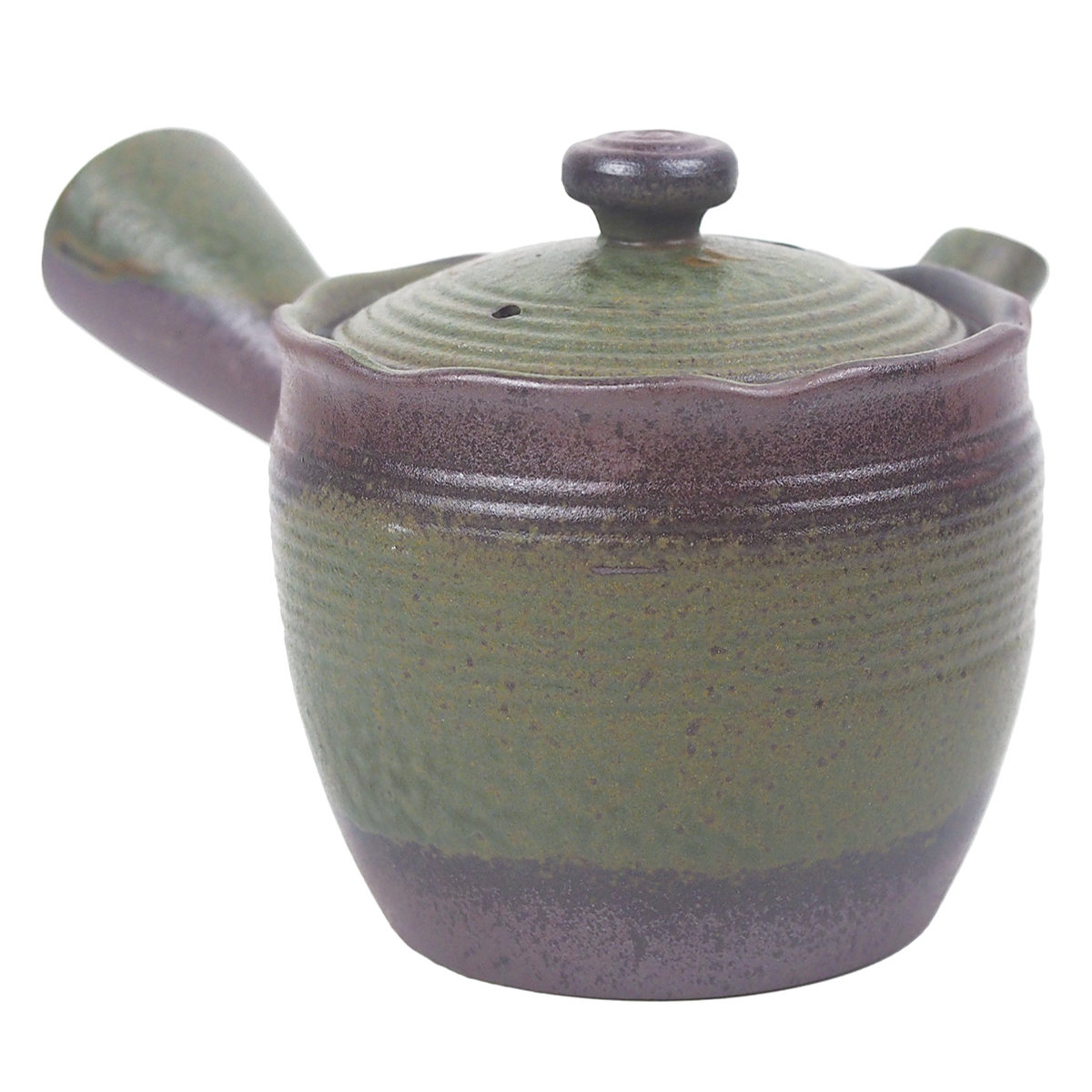 マルヨシ陶器 急須 1.5号 花ふぶき 丸網 （ 310ml 茶こし付き 洗い