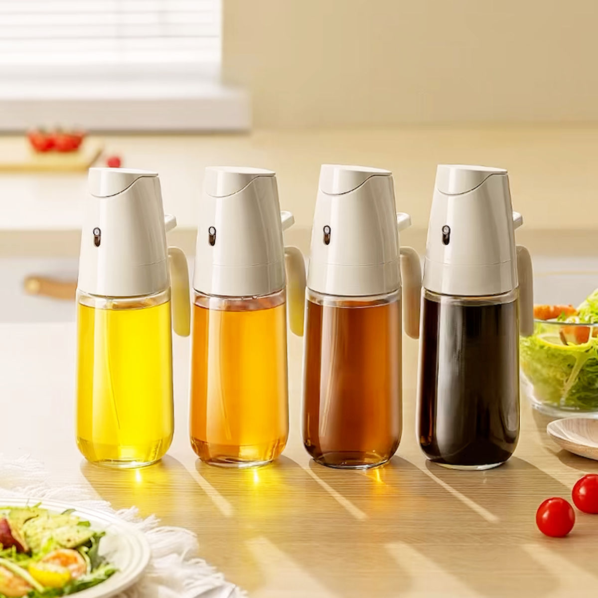 調味料ボトル オイルボトル スパイスボトル オイルブラシ 220ml 黄 Amazon｜調味料ボトル スパイスボトル 調味料入れ 耐熱ガラス 調味料