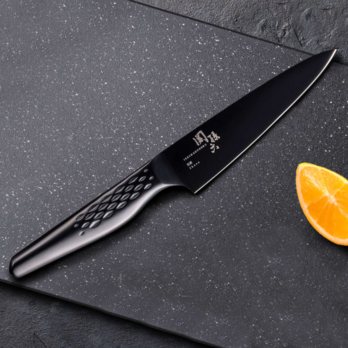 関孫六 ペティナイフ 12cm 匠創 漆黒 日本製 貝印 （ 果物包丁 果物