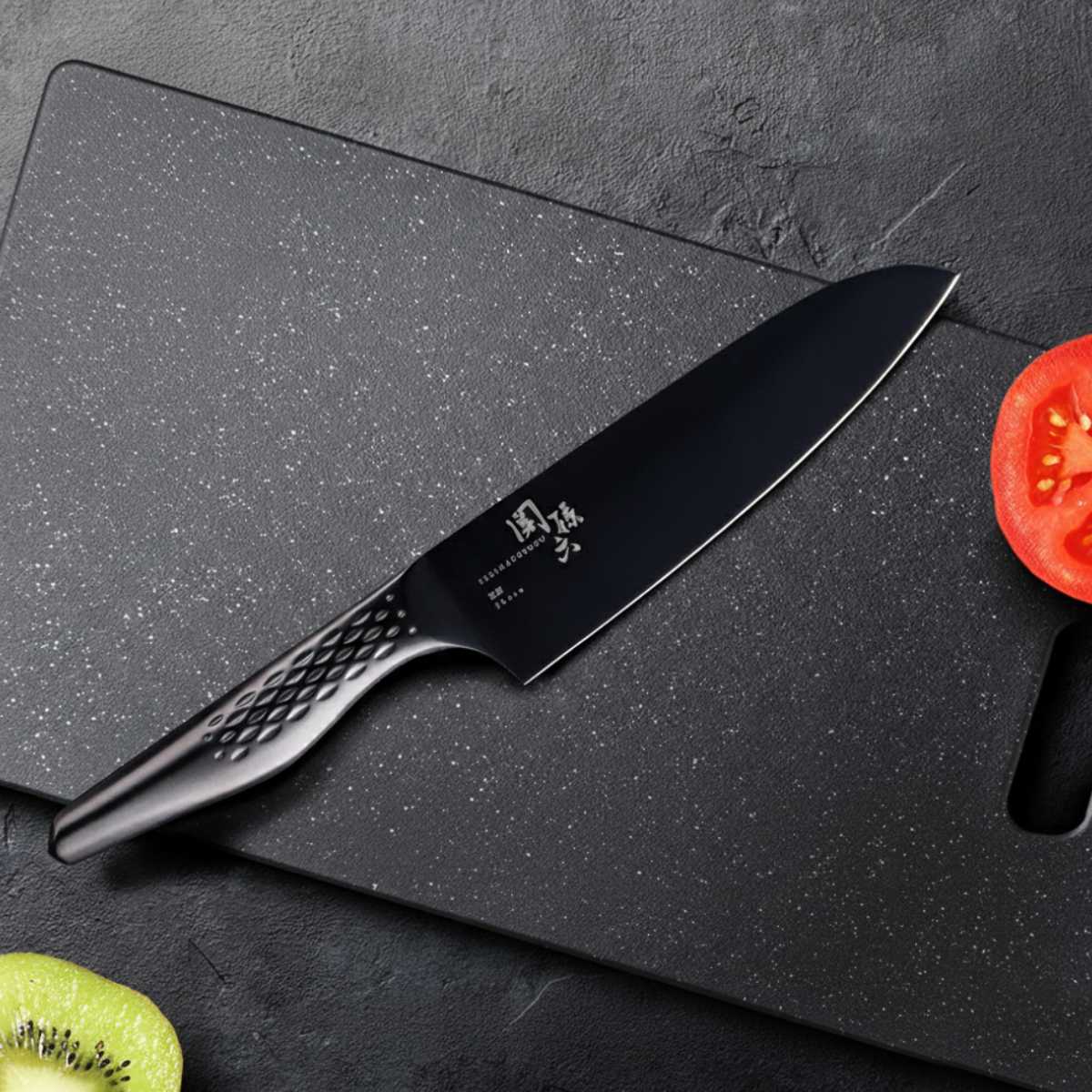 関孫六 三徳包丁 16.5cm 匠創 漆黒 日本製 貝印 （ 料理包丁 万能包丁