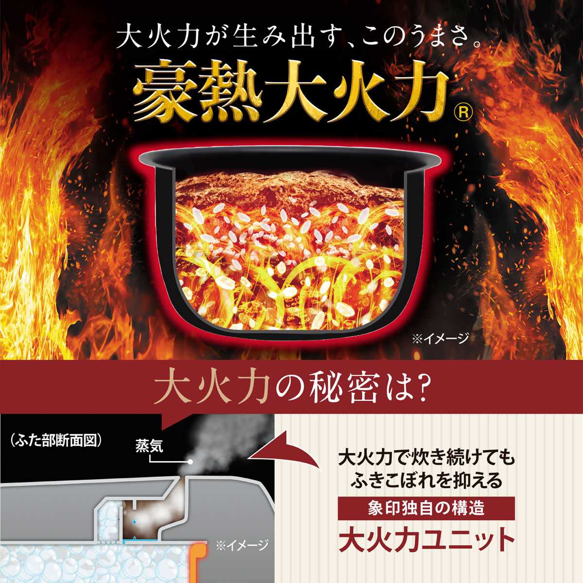 極め炊き　豪熱沸とうIH 炊飯ジャー 豪熱沸とうIH | ヤマダウェブコム