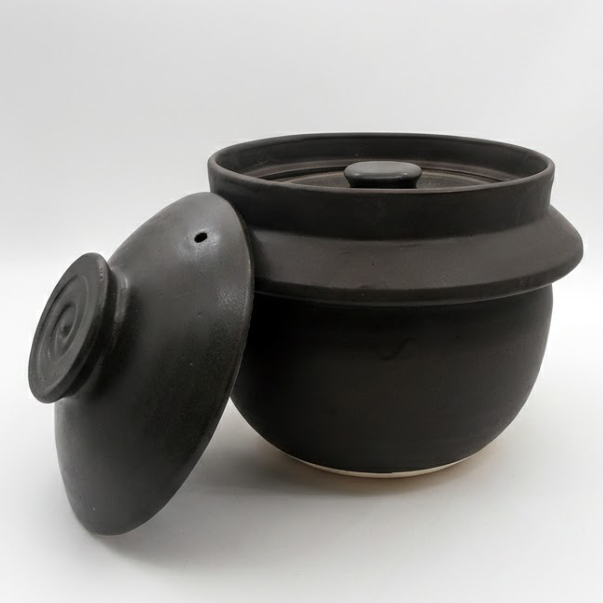 マルヨシ陶器 炊飯土鍋 2合炊 直火専用 照山 ごはん鍋 萬古焼 日本製