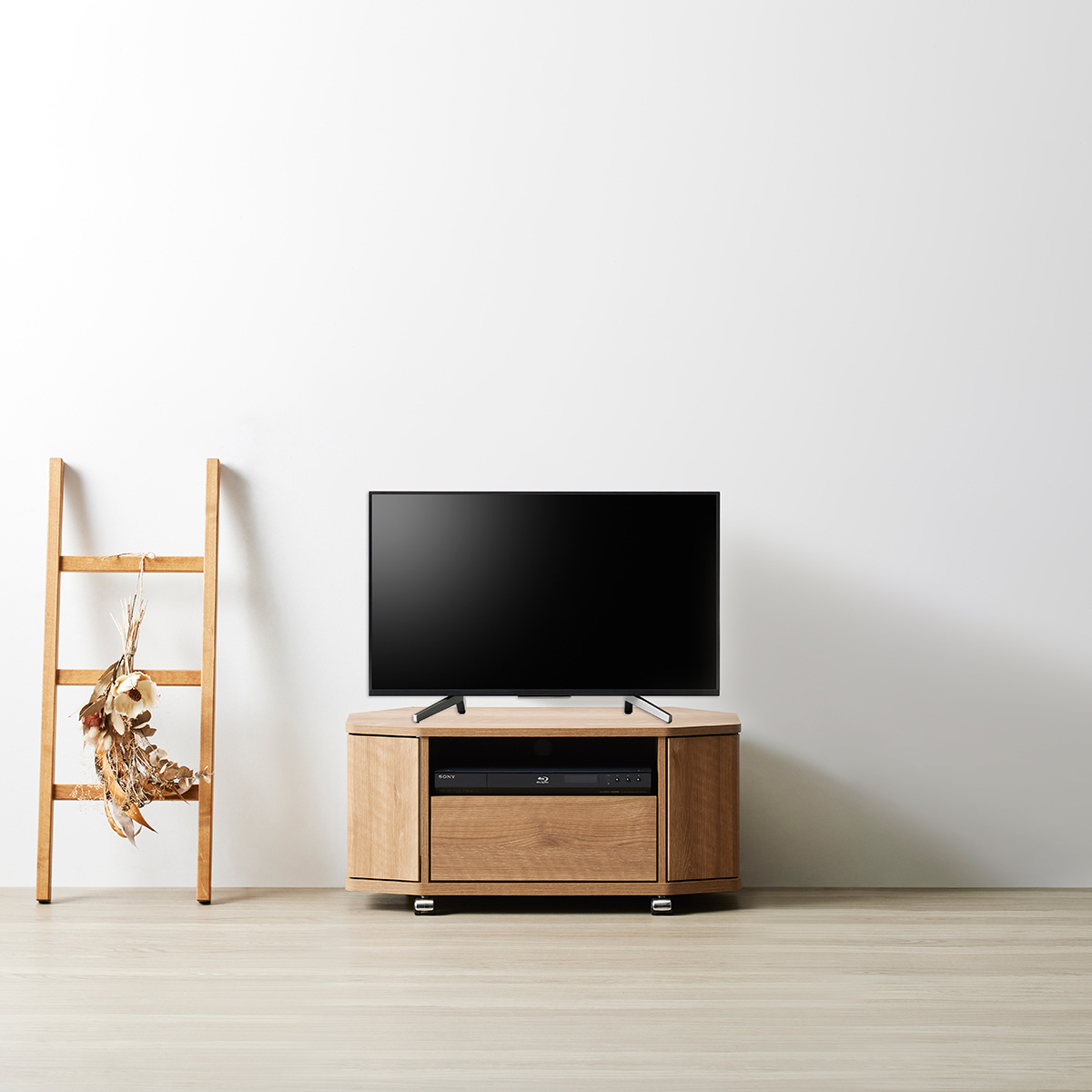 テレビ台 ローボード 幅79cm 32型対応 コーナー 木目調 石目調 （ TV台