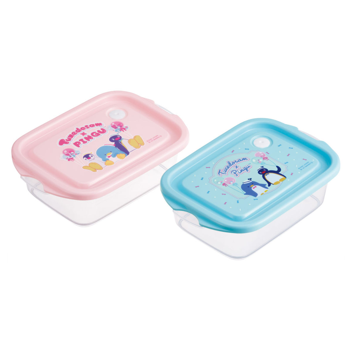 スケーター 弁当箱 500ml シールボックスM 2個入 ピングー×タキシード