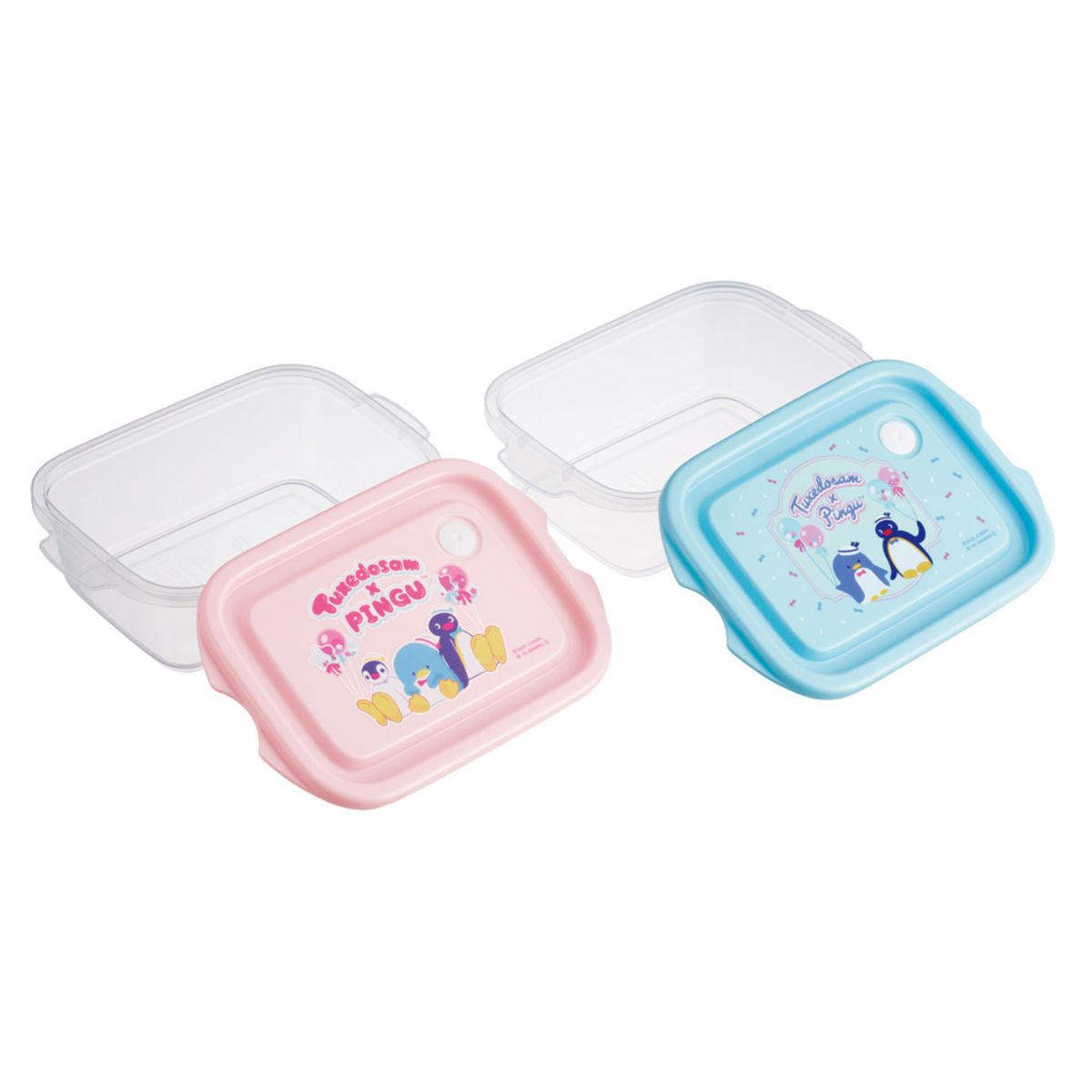 スケーター 弁当箱 500ml シールボックスM 2個入 ピングー×タキシード