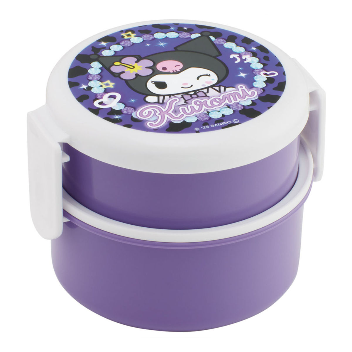 スケーター 弁当箱 500ml 丸型ランチボックス2段 クロミ スクール