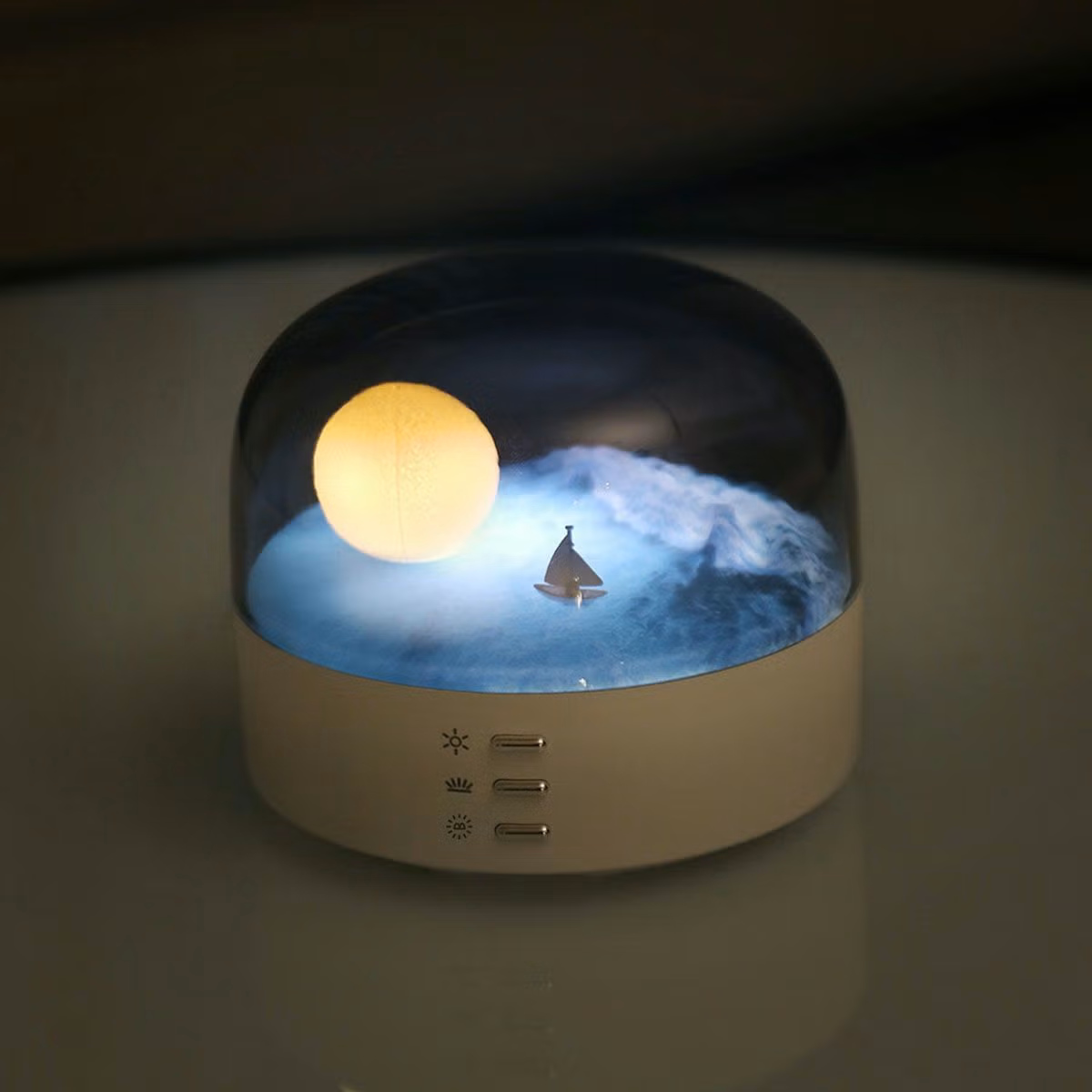 LEADWORKS（レッドワークス） ランプ USB 充電式 LED ジオラマ 月 海