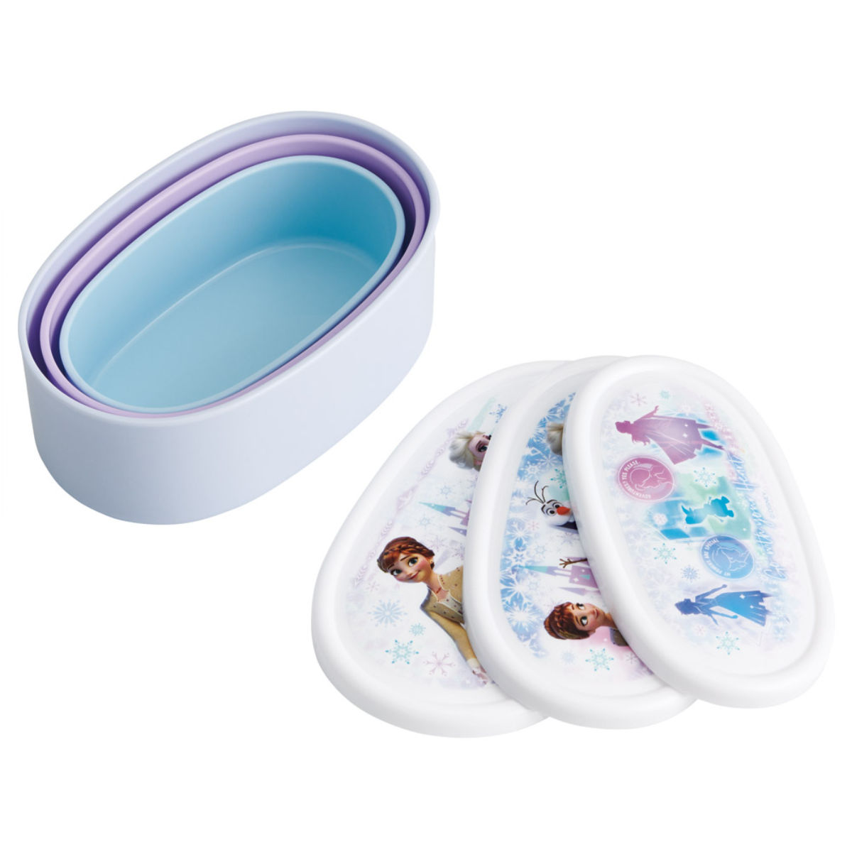 スケーター 弁当箱 3個セット シール容器 アナ雪26 （ レンジ対応 保存