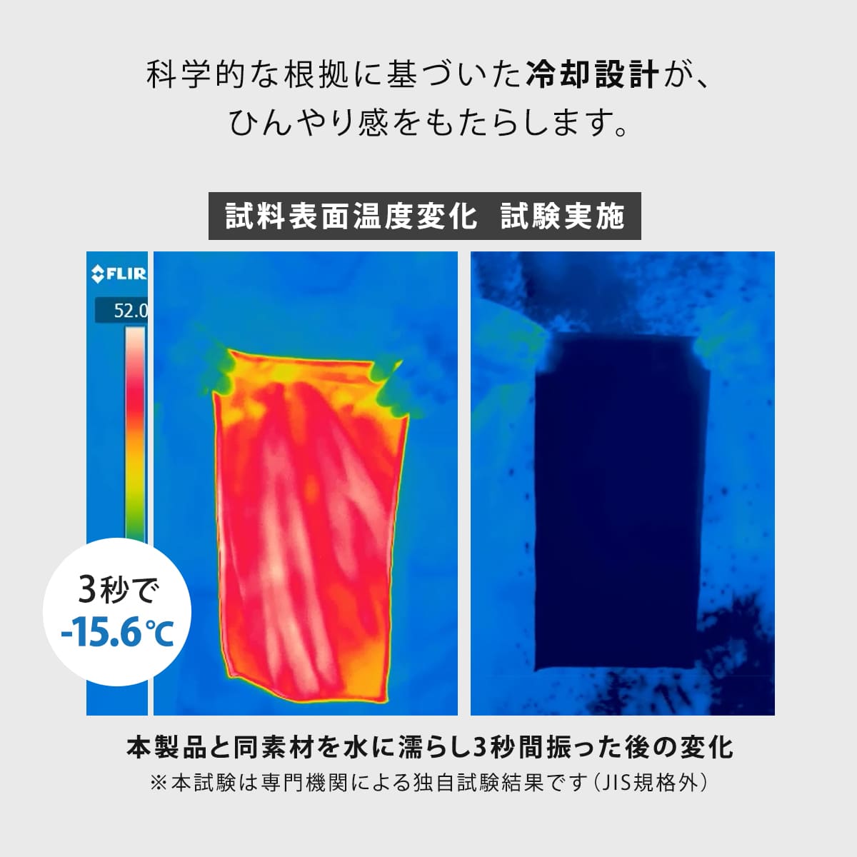 特典付き 冷感ポンチョ -15度 暑さ対策グッズ 熱中症対策グッズ ULTRA COOL UV PONCHO SOLLESS UVカット JIS規格 ( 子供 冷感 冷却 抗菌 防臭 フード付き ) 関連画像5