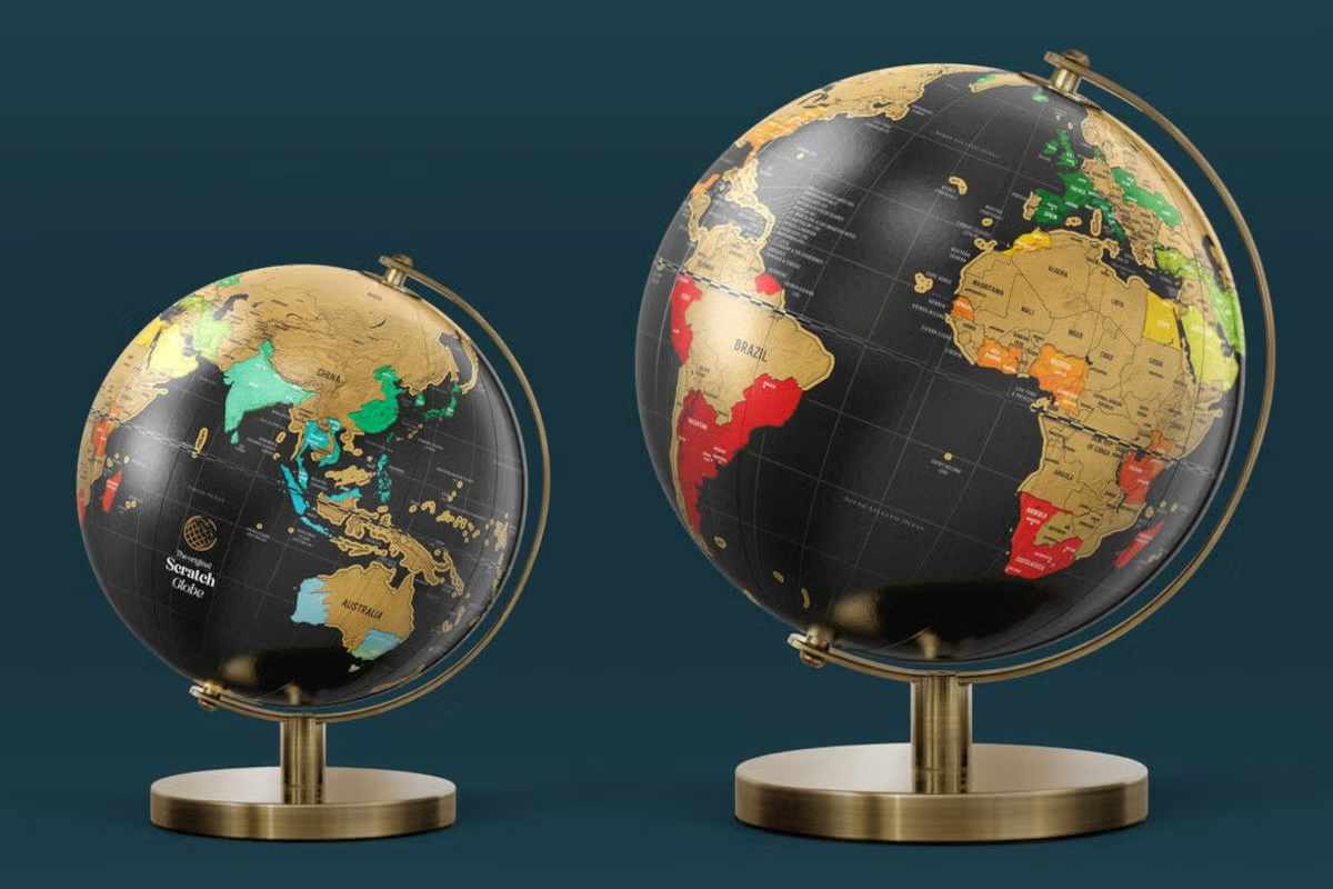 アントレックス SUCK UK 地球儀 スクラッチ 20cm インテリア 世界地図