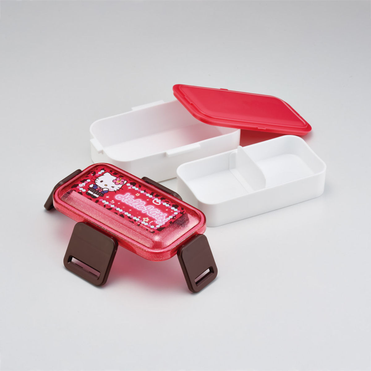 スケーター 弁当箱 2段 600ml 2段ふわっと弁当箱 キティスクール