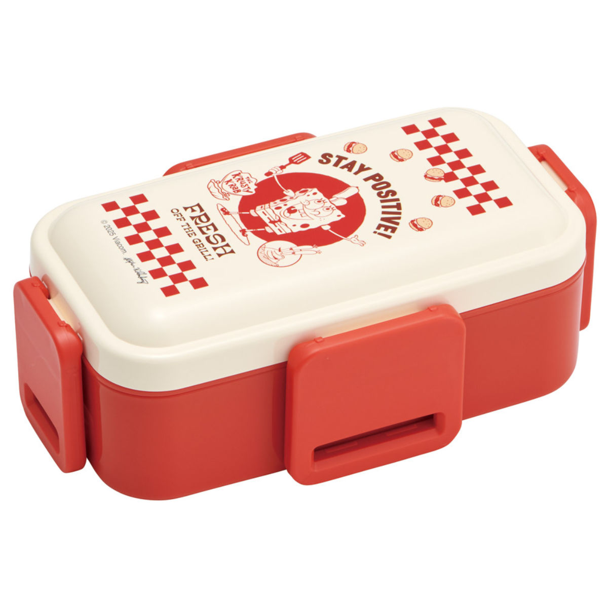 スケーター 弁当箱 2段 600ml 2段ふわっと弁当箱 スポンジボブ hungry