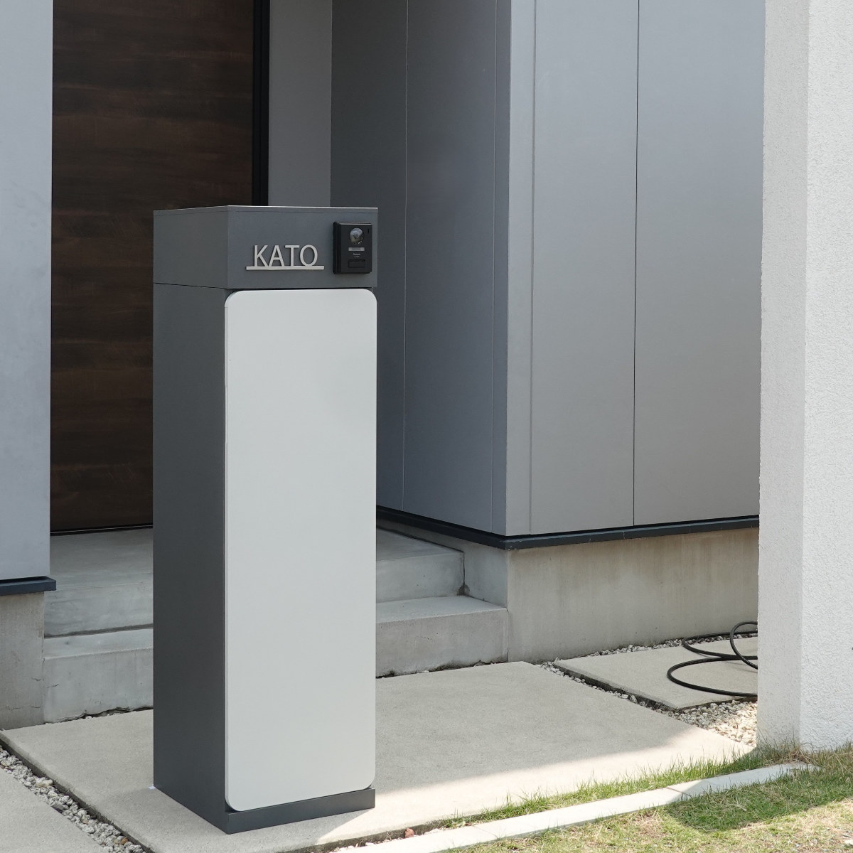 宅配ボックス 郵便ポスト 門柱 AXENT DOOR インターホン穴有 （ ポスト
