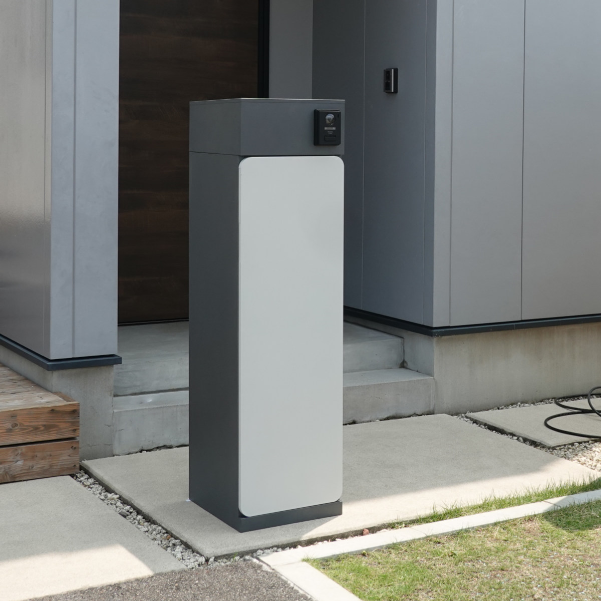 宅配ボックス 郵便ポスト 門柱 AXENT DOOR インターホン穴有 （ ポスト