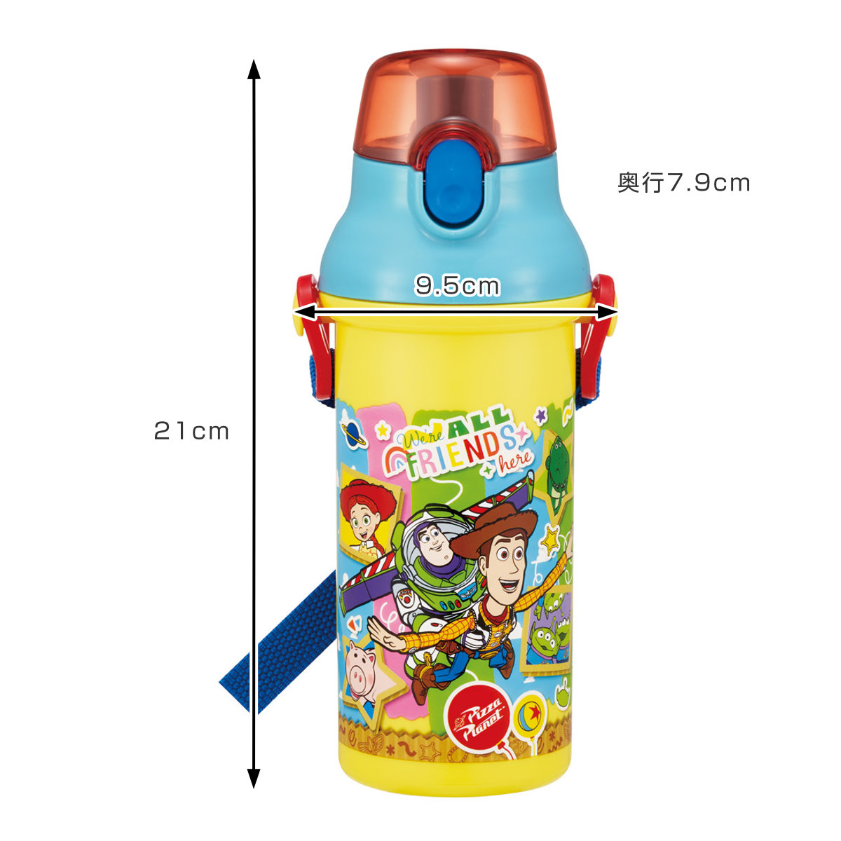 スケーター 水筒 480ml 直飲プラワンタッチボトル トイ・ストーリー26