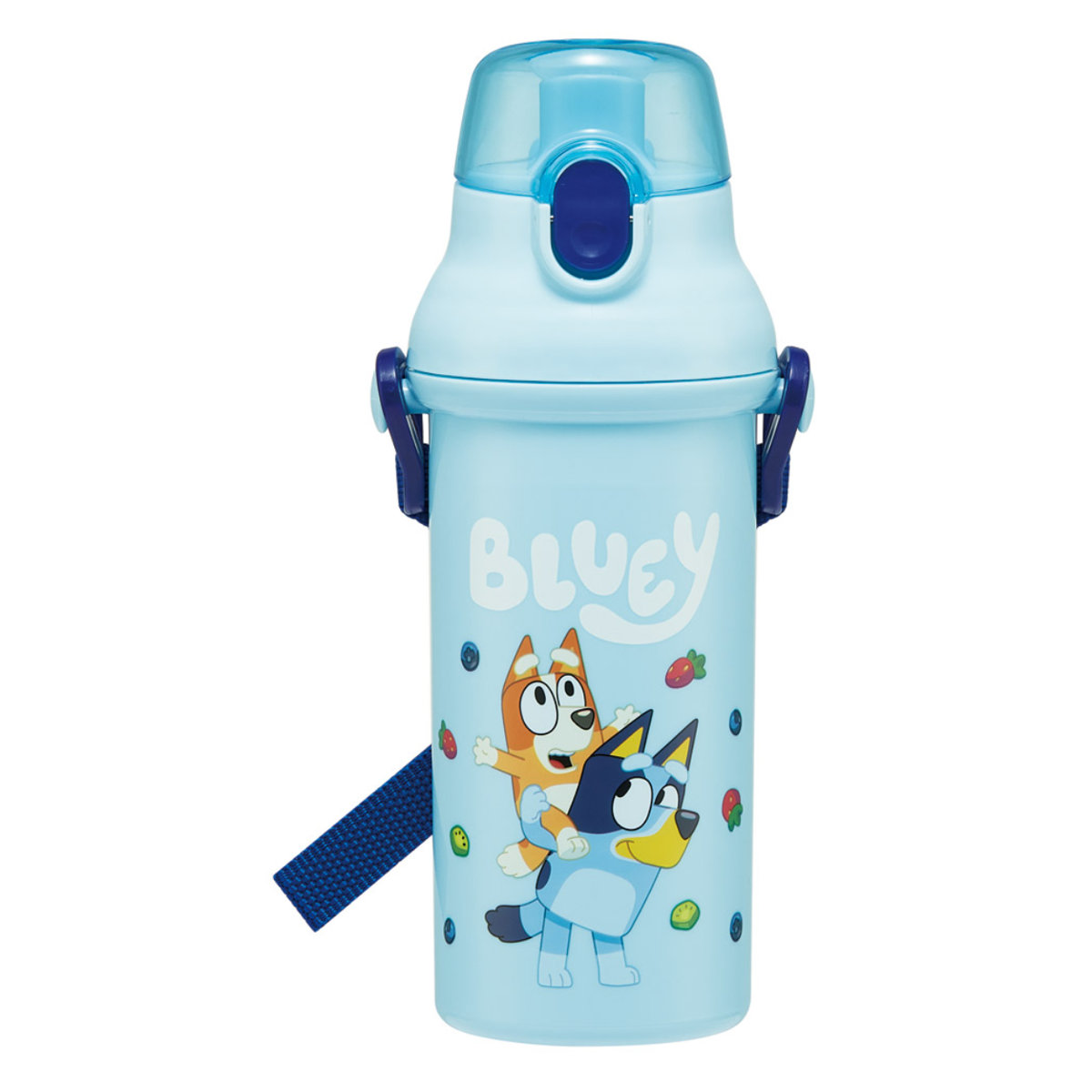 スケーター 水筒 480ml 直飲プラワンタッチボトル ブルーイ （ 子供用