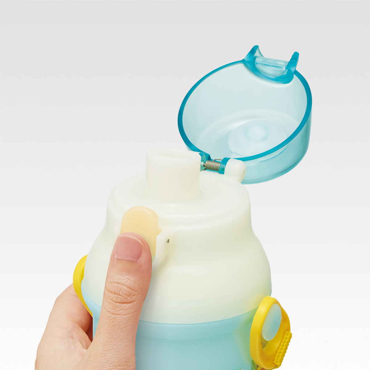 スケーター 水筒 480ml 直飲プラワンタッチボトル カラフルピーチ26