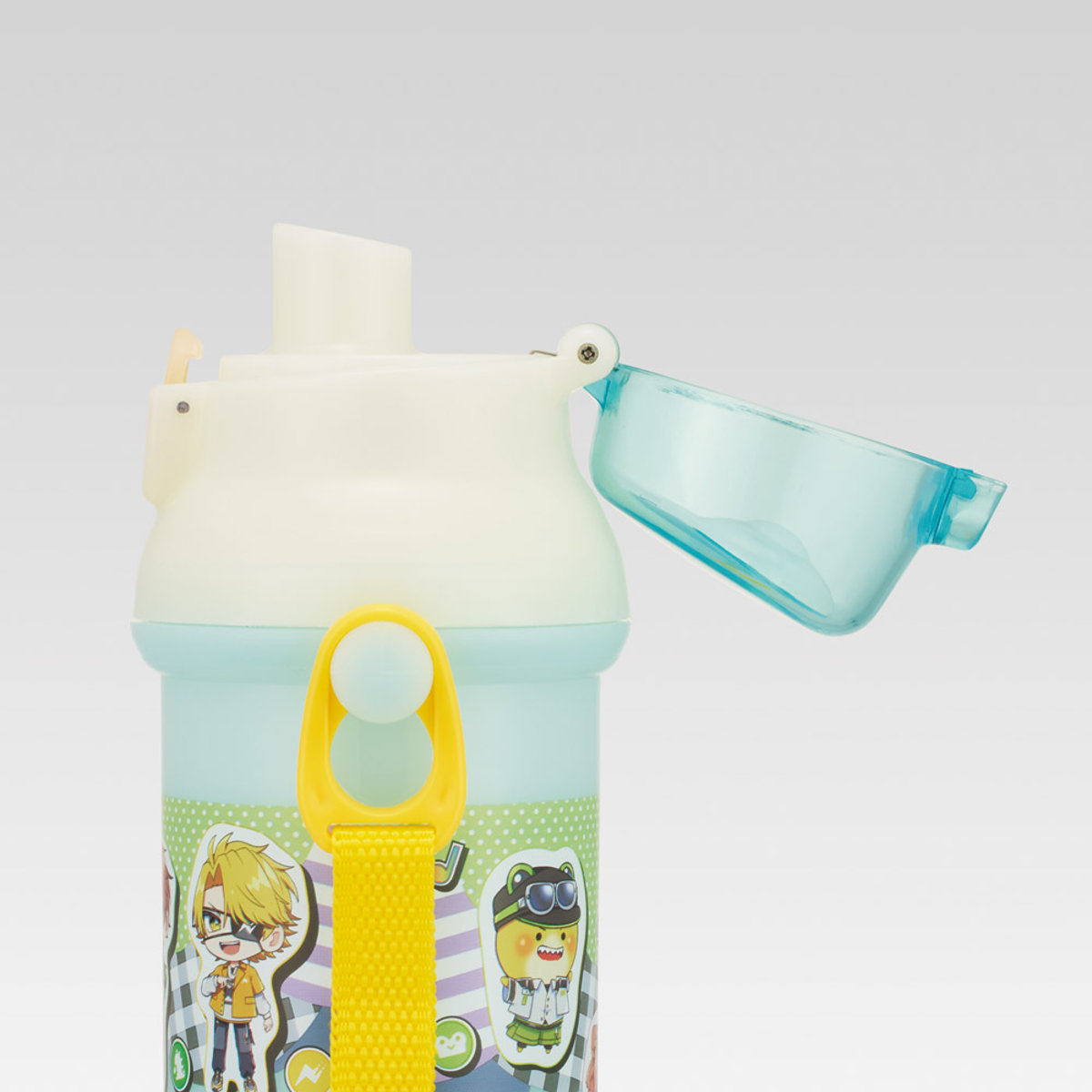 スケーター 水筒 480ml 直飲プラワンタッチボトル カラフルピーチ26
