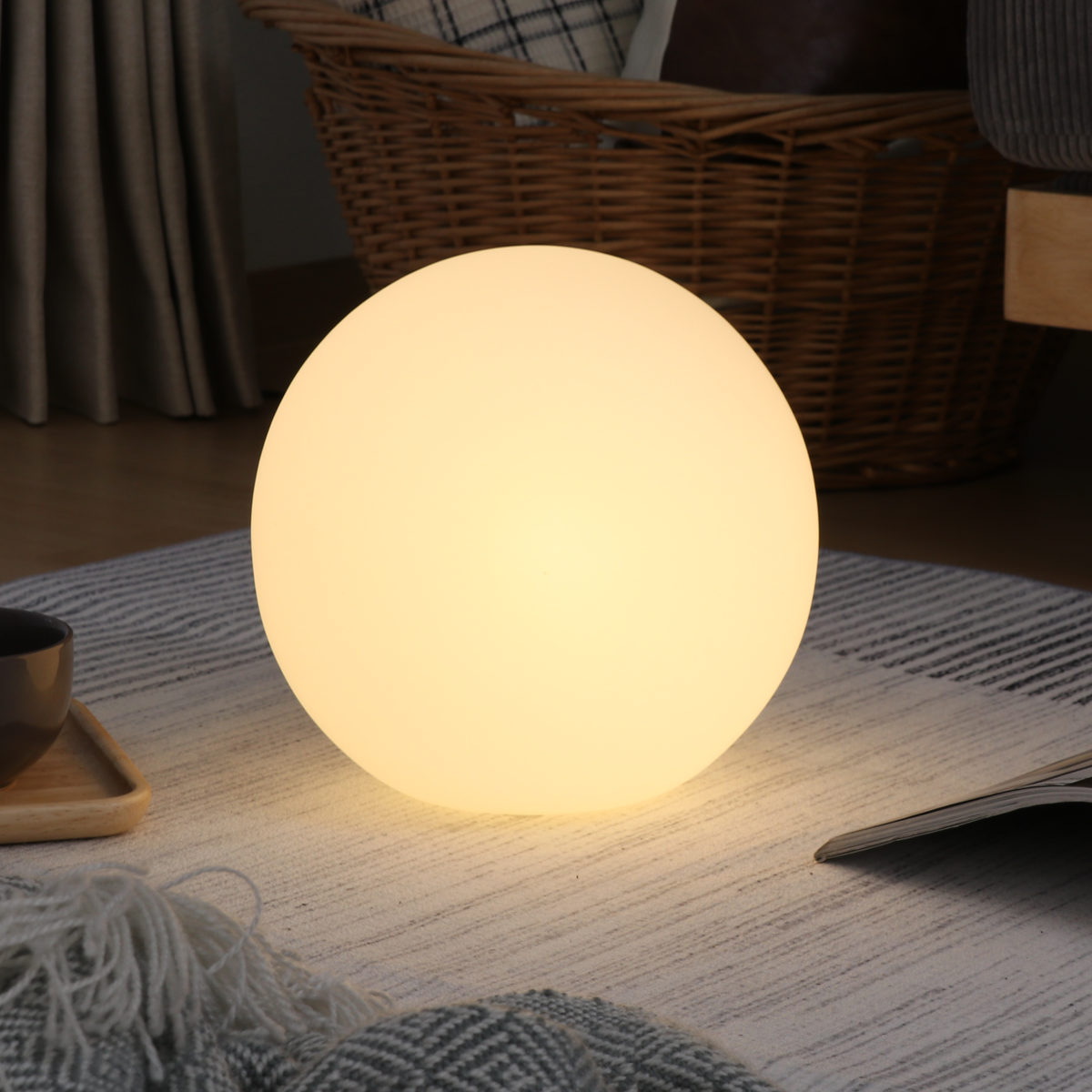 不二貿易（Fuji Boeki） フロアライト 25cm LED対応 ボール型