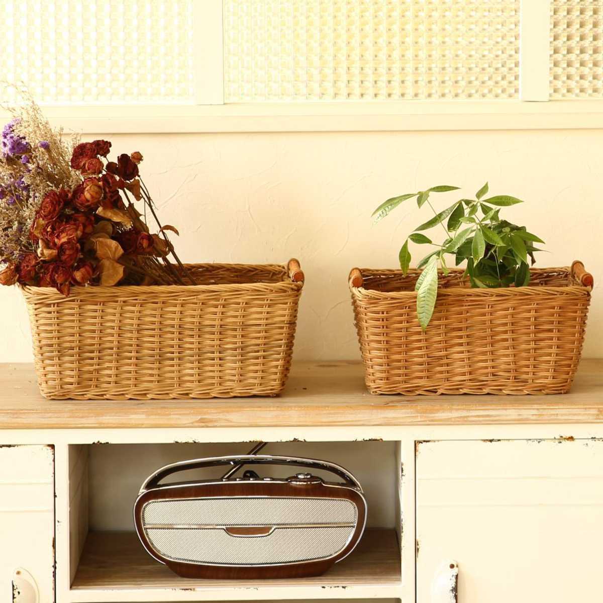 キッチンバスケット MERRY レクトバスケット 2サイズセット