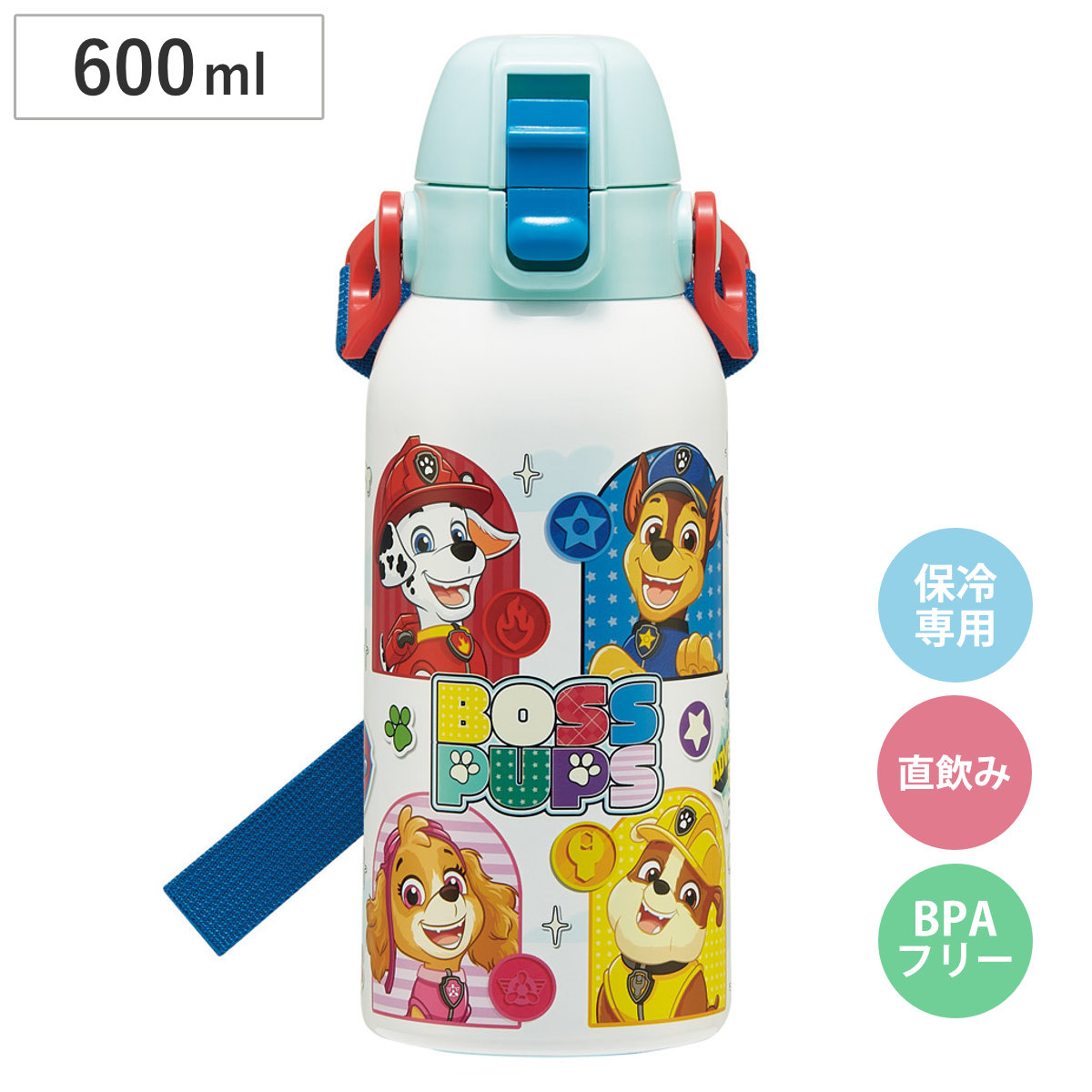 スケーター 水筒 600ml ダイレクトボトル パウパト26 （ パウ