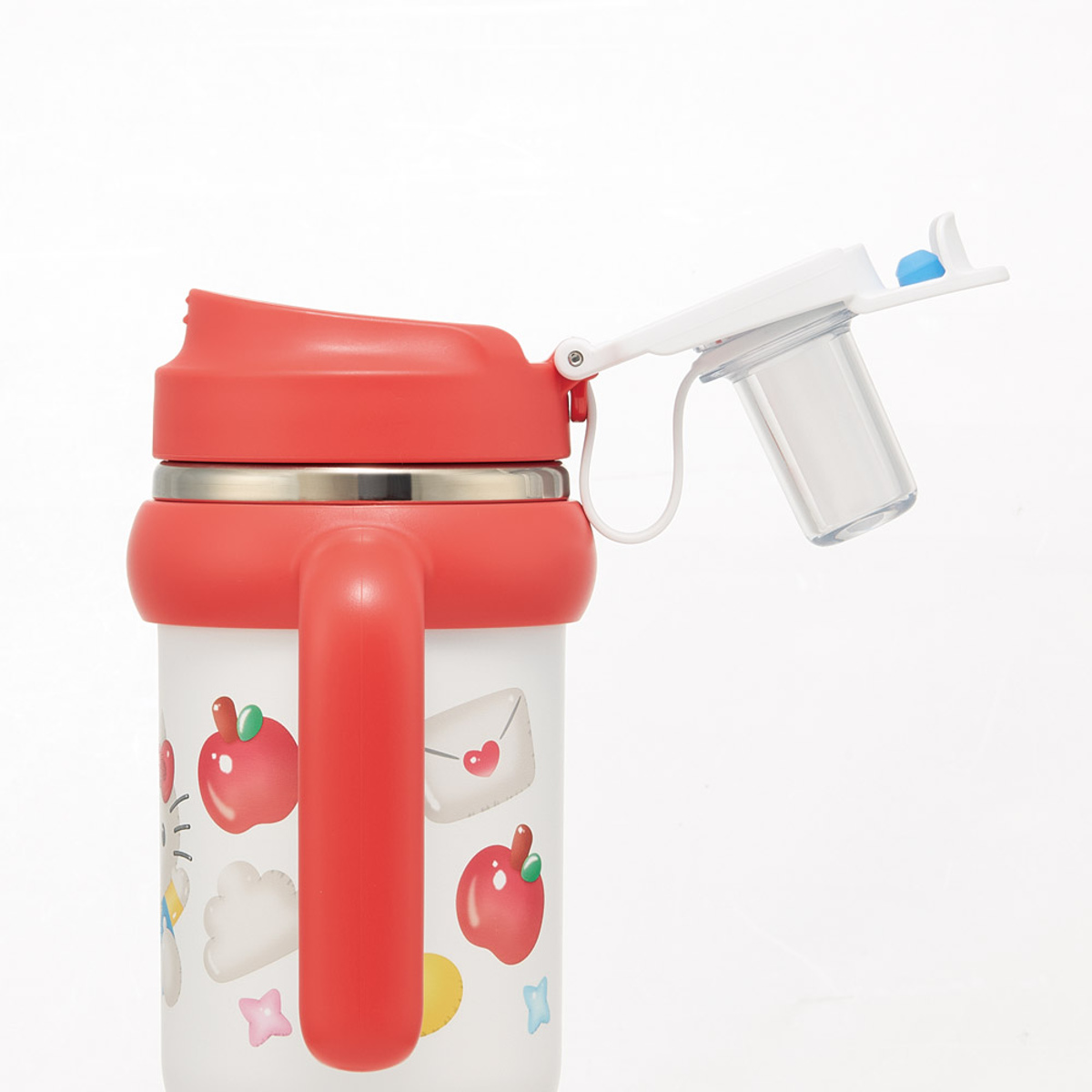 スケーター 水筒 830ml ハンドル付ストロータンブラー キティぷっくり