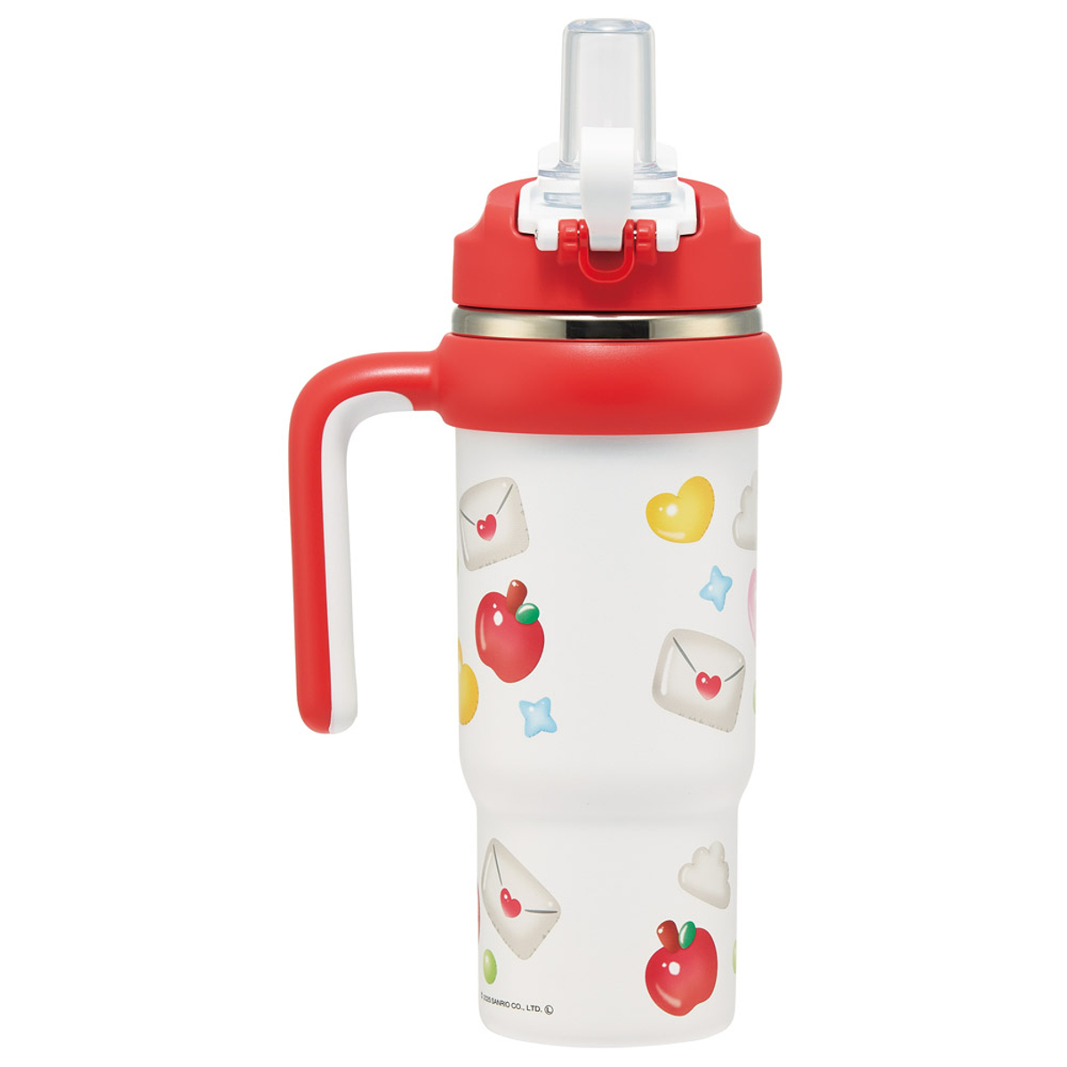 スケーター 水筒 830ml ハンドル付ストロータンブラー キティぷっくり