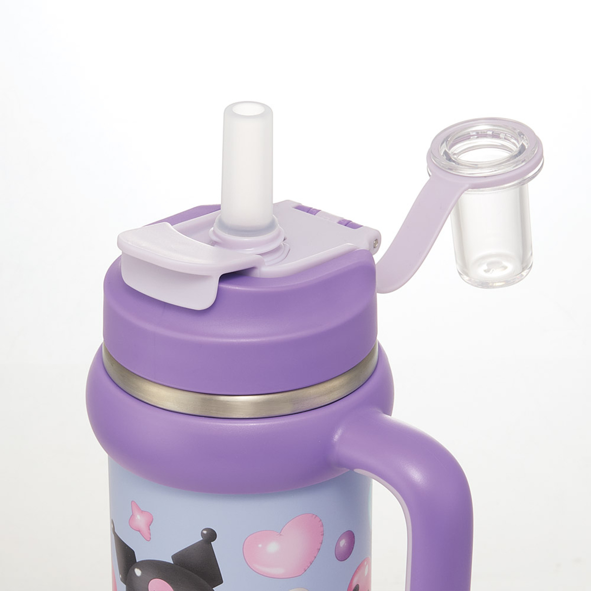 スケーター 水筒 830ml ハンドル付ストロータンブラー クロミぷっくり