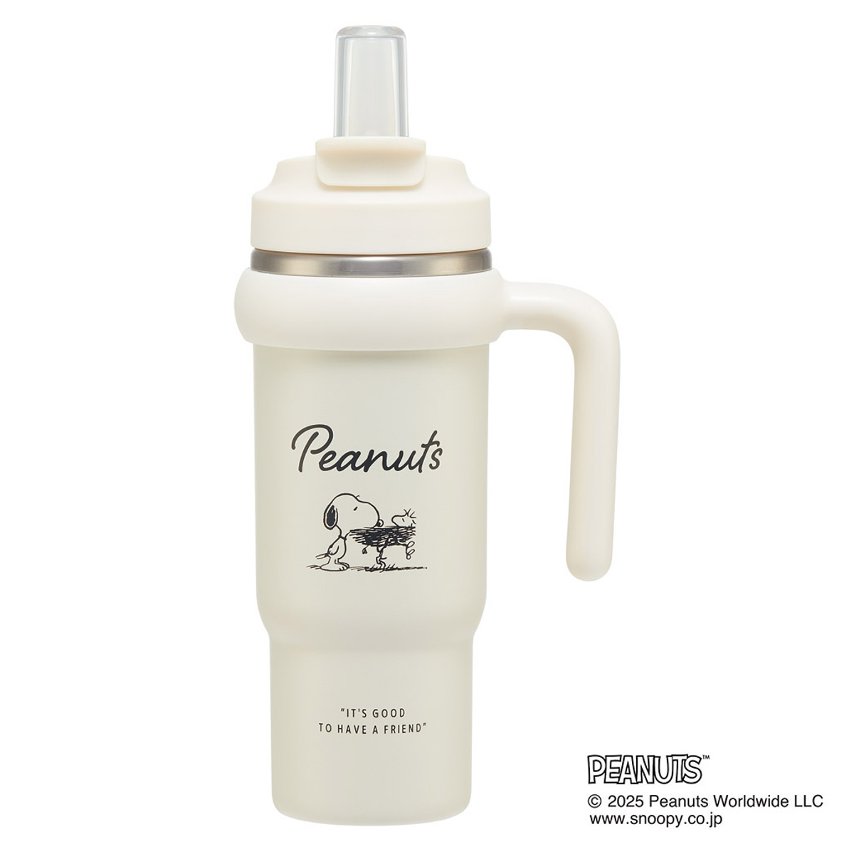 スケーター 水筒 830ml ハンドル付ストロータンブラー スヌーピー
