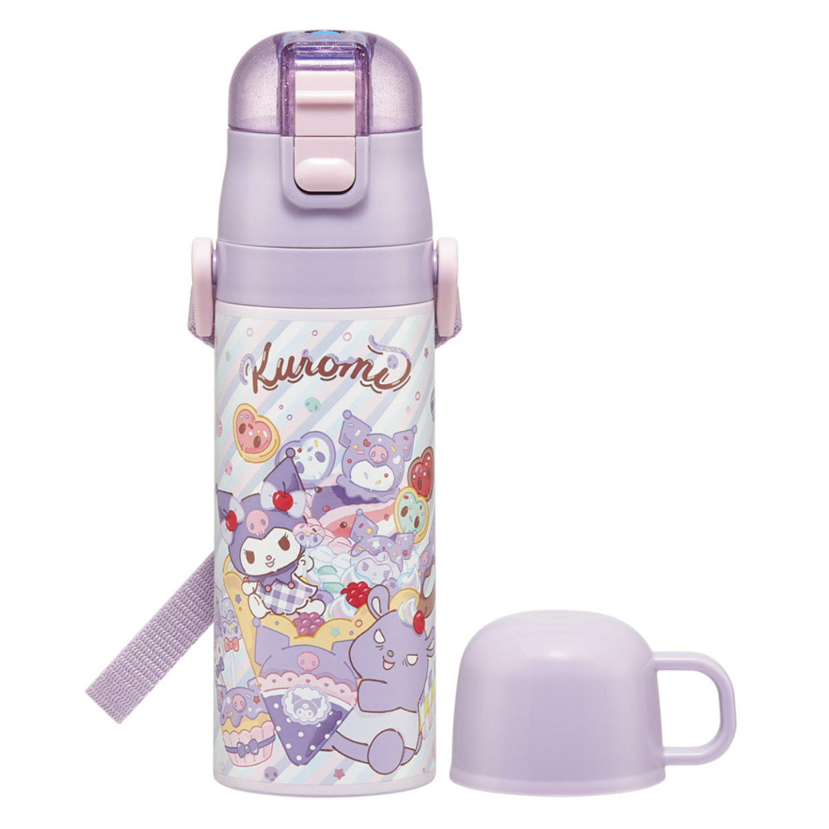 スケーター 水筒 470ml 430ml 超軽量2WAYステンレスボトル クロミ