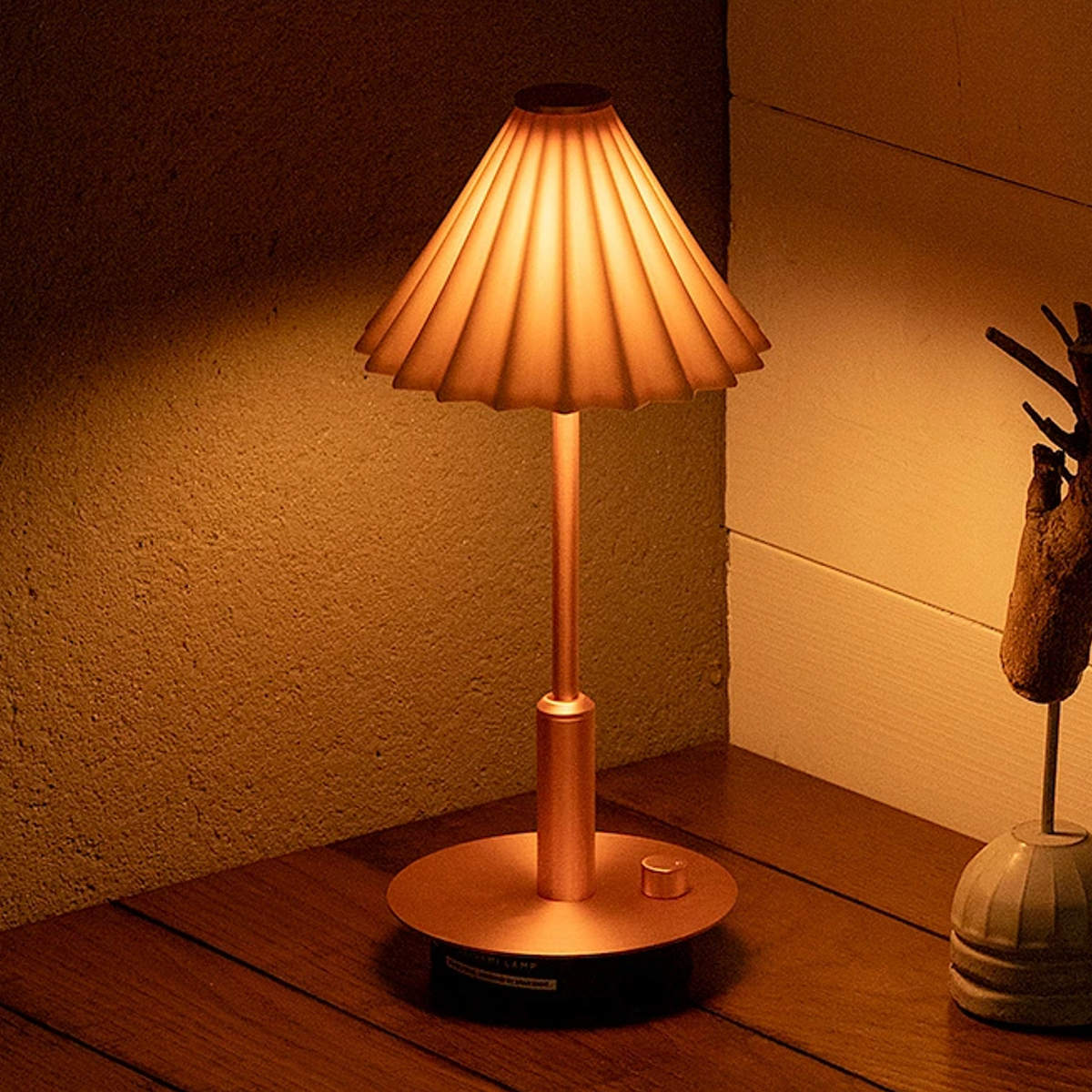 テーブルライト LED電球付き 無段階調光 USB充電 ORIGAMI LAMP