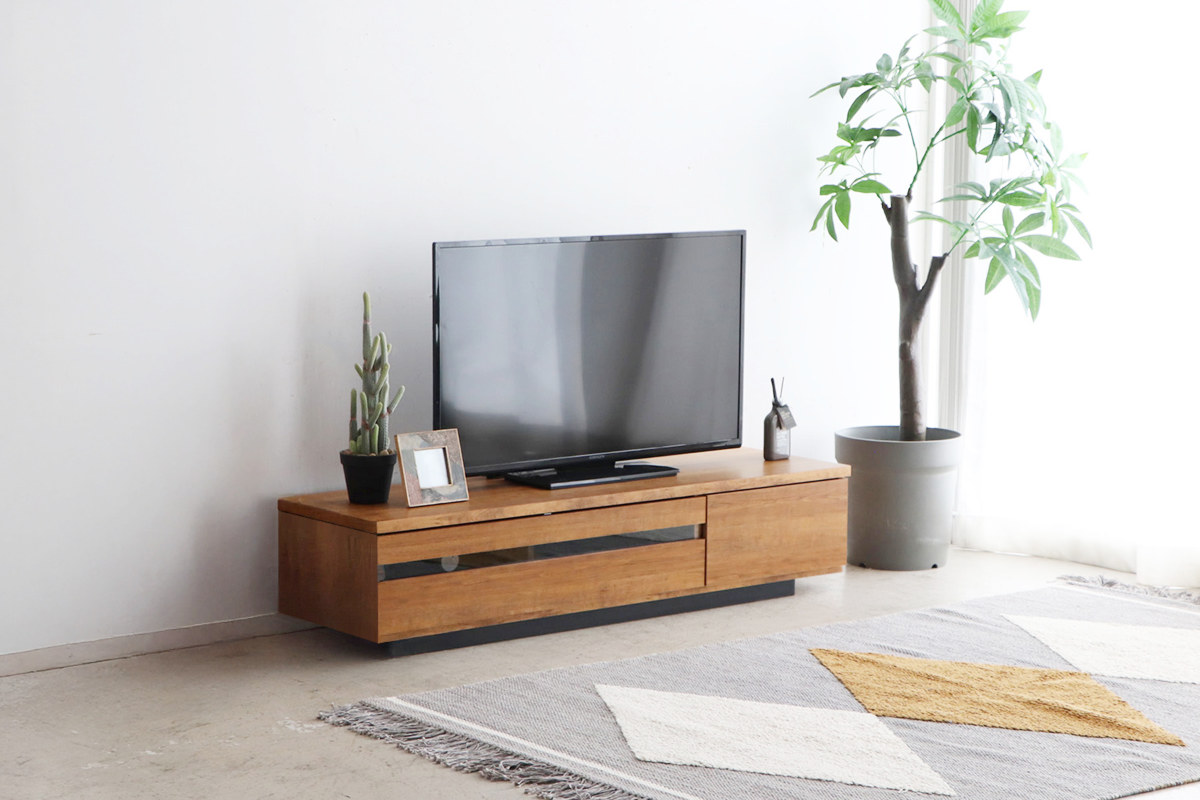 東馬（Tohma） テレビ台 ローボード 幅148.5cm 日本製 完成品 木目調