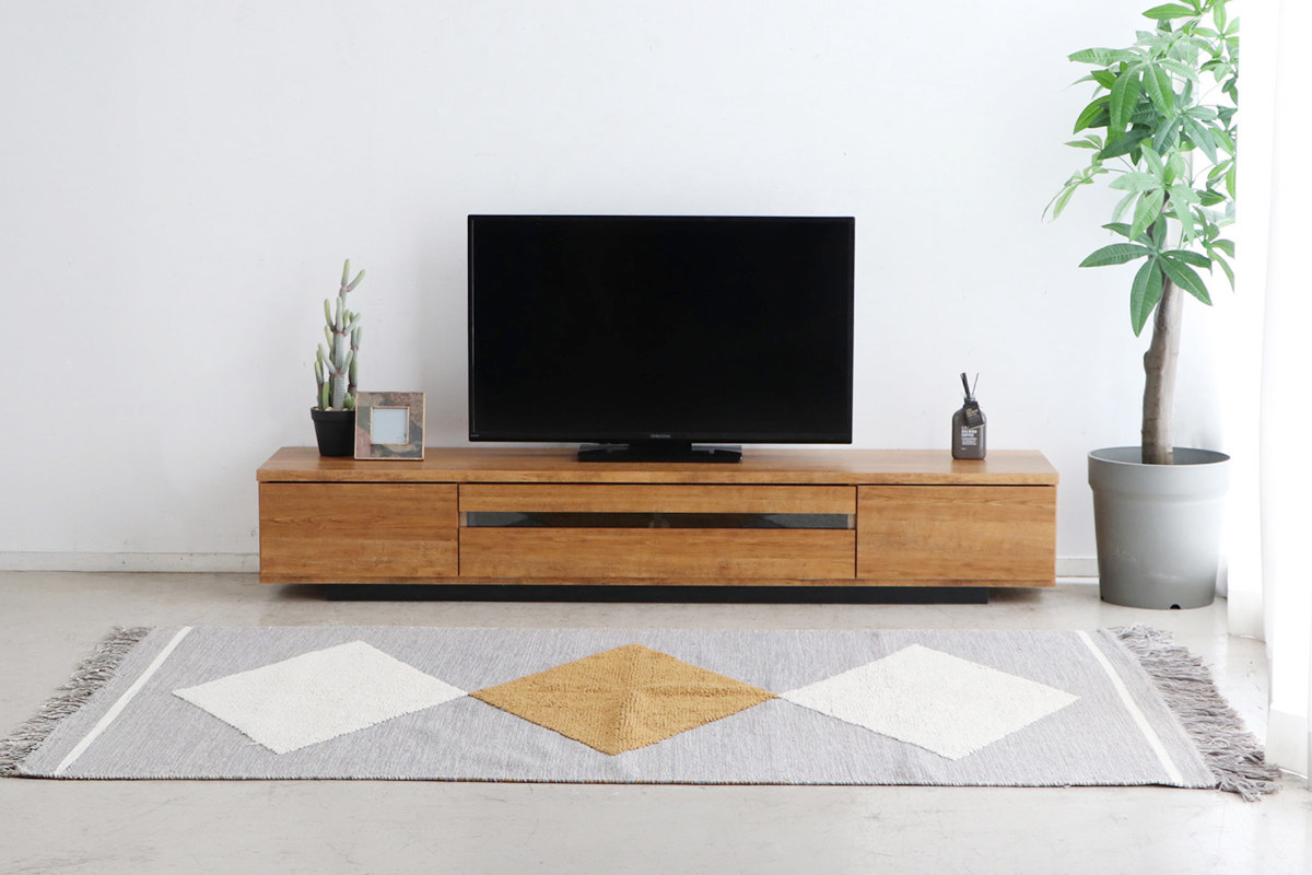 東馬（Tohma） テレビ台 ローボード 幅179.4cm 日本製 完成品 木目調