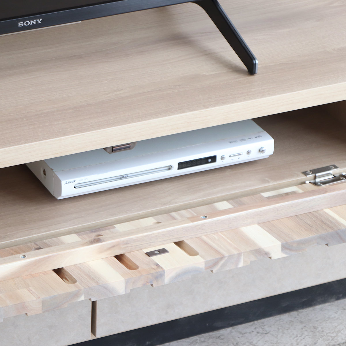 テレビ台 ローボード 幅179.9cm フロート風 完成品 日本製 （ ツキミ