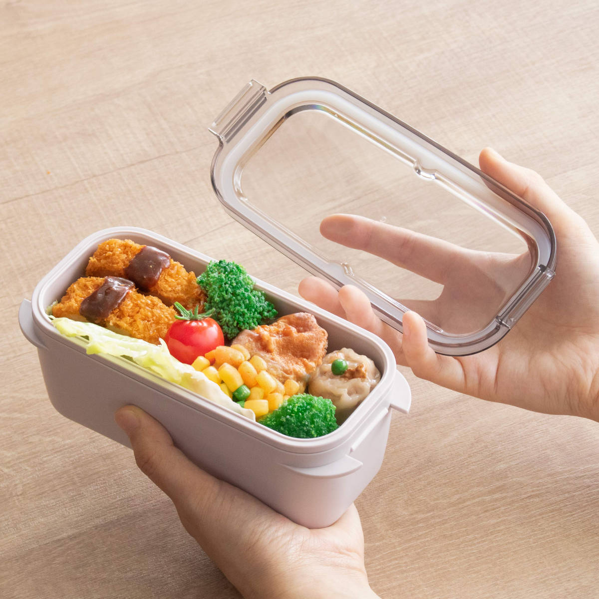 弁当箱・水筒 lichan6002 スケーター 弁当箱 570ml ラク洗2段ランチボックス パッキン一体型