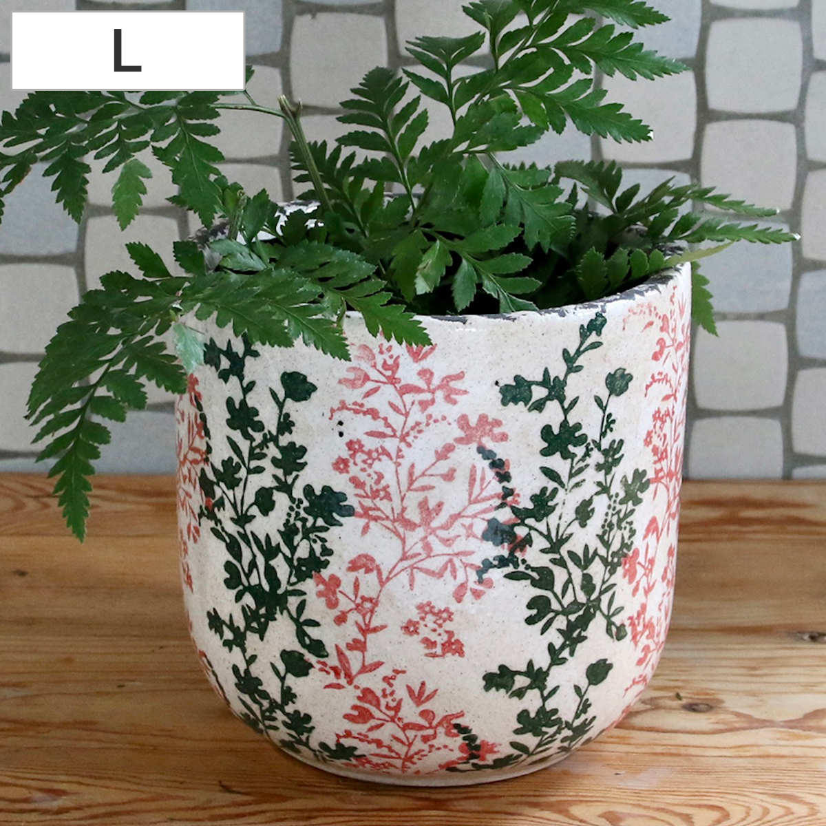 ポット ブルーミー セラミックポット ピンク Lサイズ （ 植木鉢 フラワーポット プラントポット プランターポット 鉢 鉢植え セラミック ）