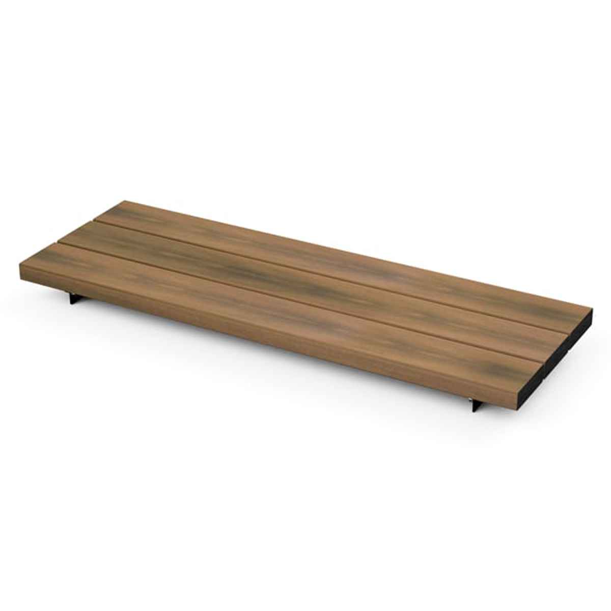 ベンチ 幅120cm シートユニット コネクトベンチ 屋外 業務用 （ 法人限定 座面のみ 屋外ベンチ 連結 屋内外 再生 樹脂製 長椅子 イス 背もたれ無し ）の画像