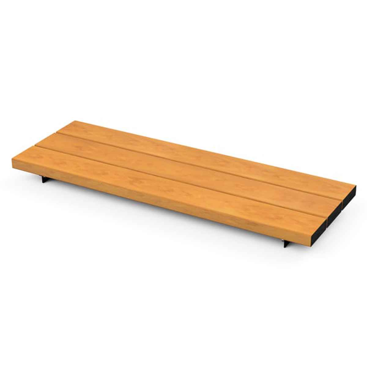 ベンチ 幅120cm シートユニット コネクトベンチ 屋外 業務用 （ 法人限定 座面のみ 屋外ベンチ 連結 屋内外 再生 樹脂製 長椅子 イス 背もたれ無し ）の画像