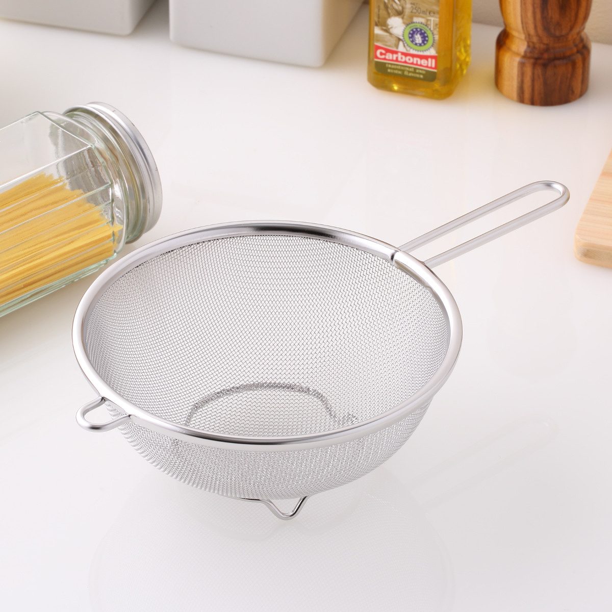 工房アイザワ ザル ストレーナー 足付 18cm （ キッチン ざる 足付き