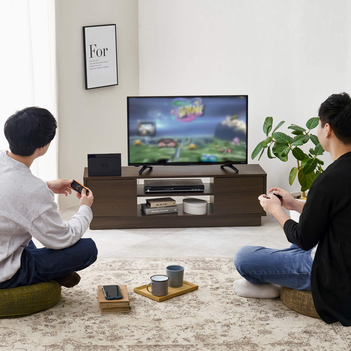 テレビ台 ローボード 幅110cm 木目調 大理石調 スリム 省スペース 