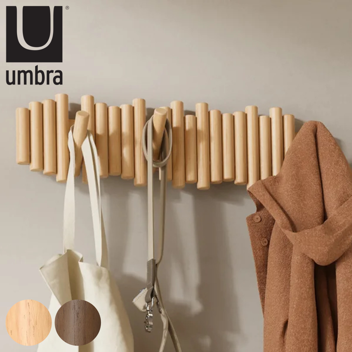 umbra �s�P�b�g�t�b�N �Ǌ|�����[ 8�A �E�H�[���t�b�N �i �A���u�� �Ǌ|���t�b�N ��61cm �܂肽���� �ǖʎ��[ �n���K�[�t�b�N �R�[�g�|�� ���[ �Ǌ|�� �V�R�� �j