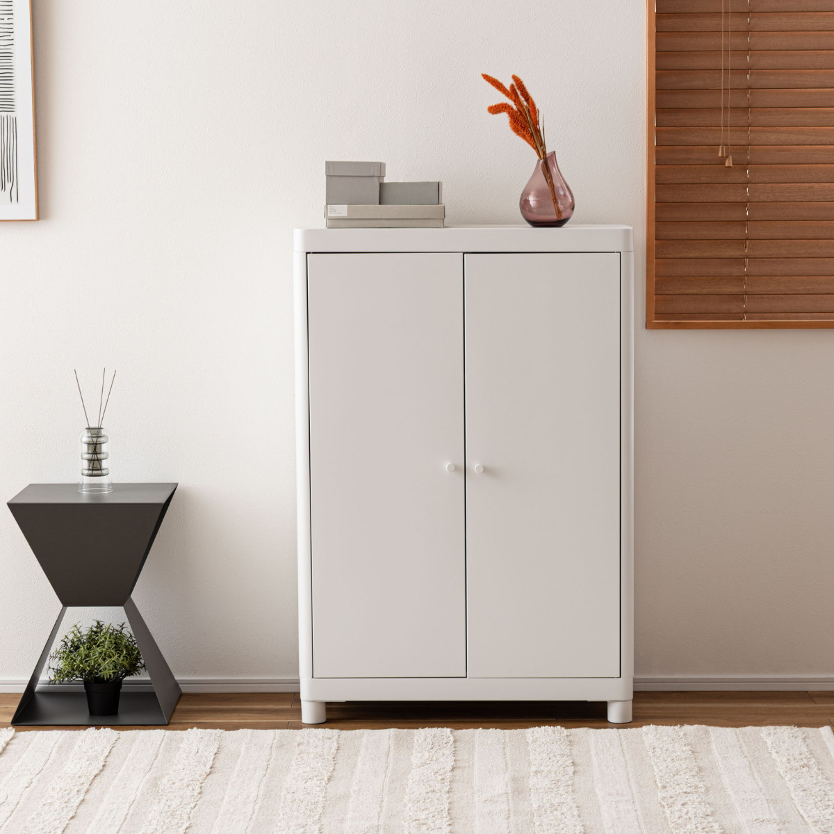 東谷 チェスト 幅75cm 3段 スチール製 （ キャビネット ラック 棚